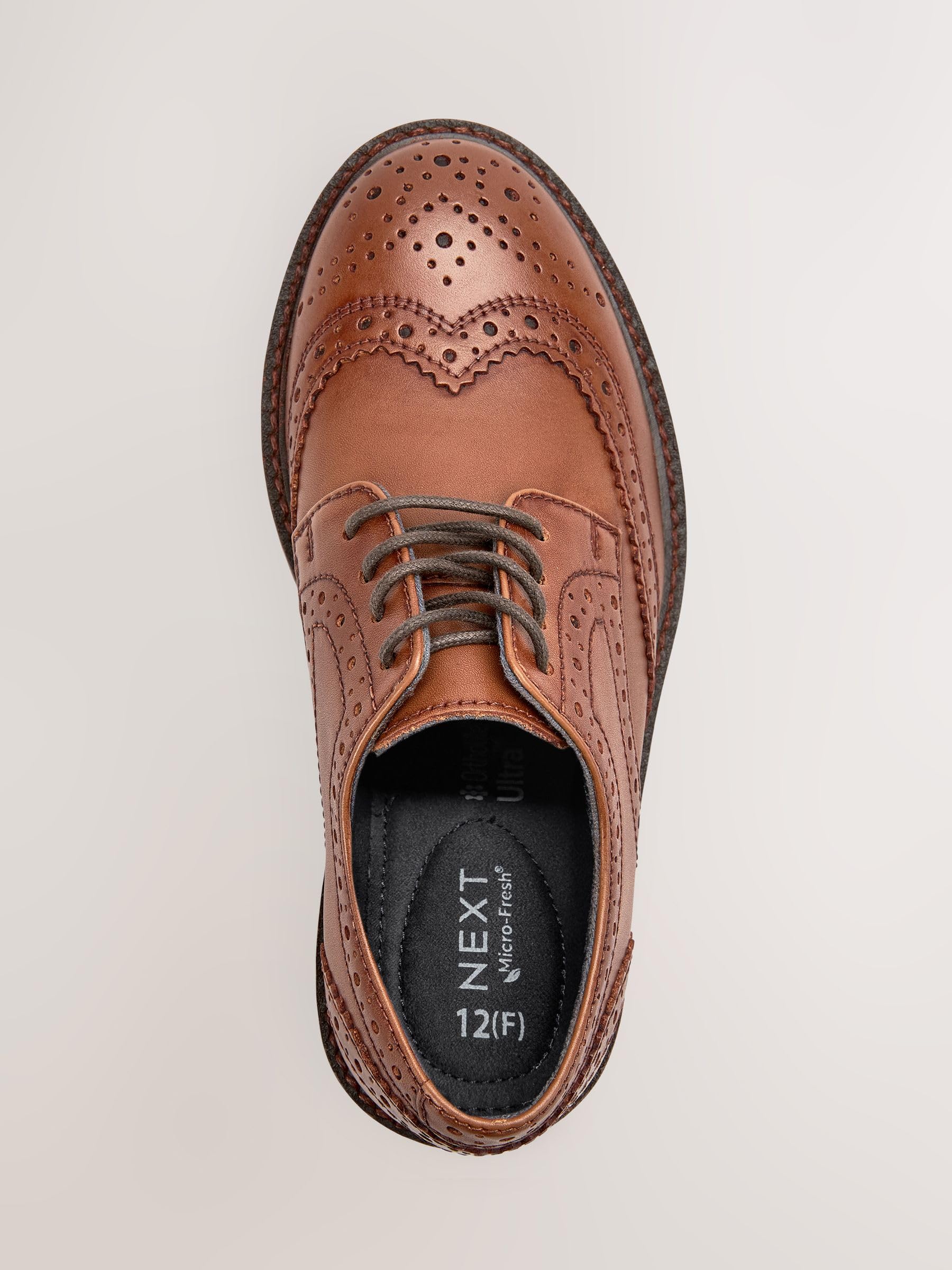 NEXT Garçon Chaussures Richelieu en Cuir à Lacets