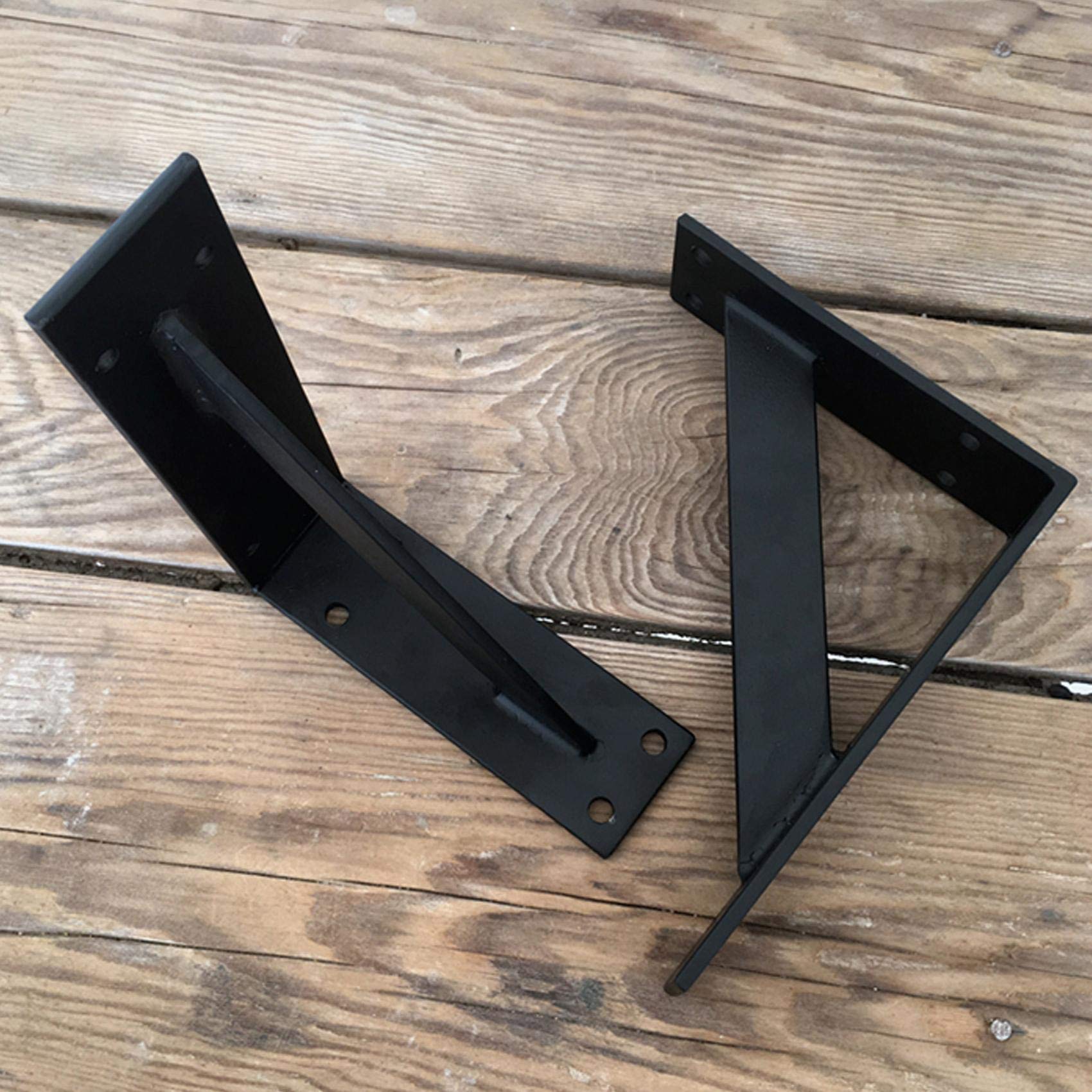 Schwerlast-Konsole,Regalträger,Metall Wandwinkel Winkelkonsole,Regalhalter Eisen Massiv,Schwimmendes Regalwinkel,Regalhalterung für die Wandmontage,Tragkraft 300 kg,Schwarz,2 Stück(30x20cm)