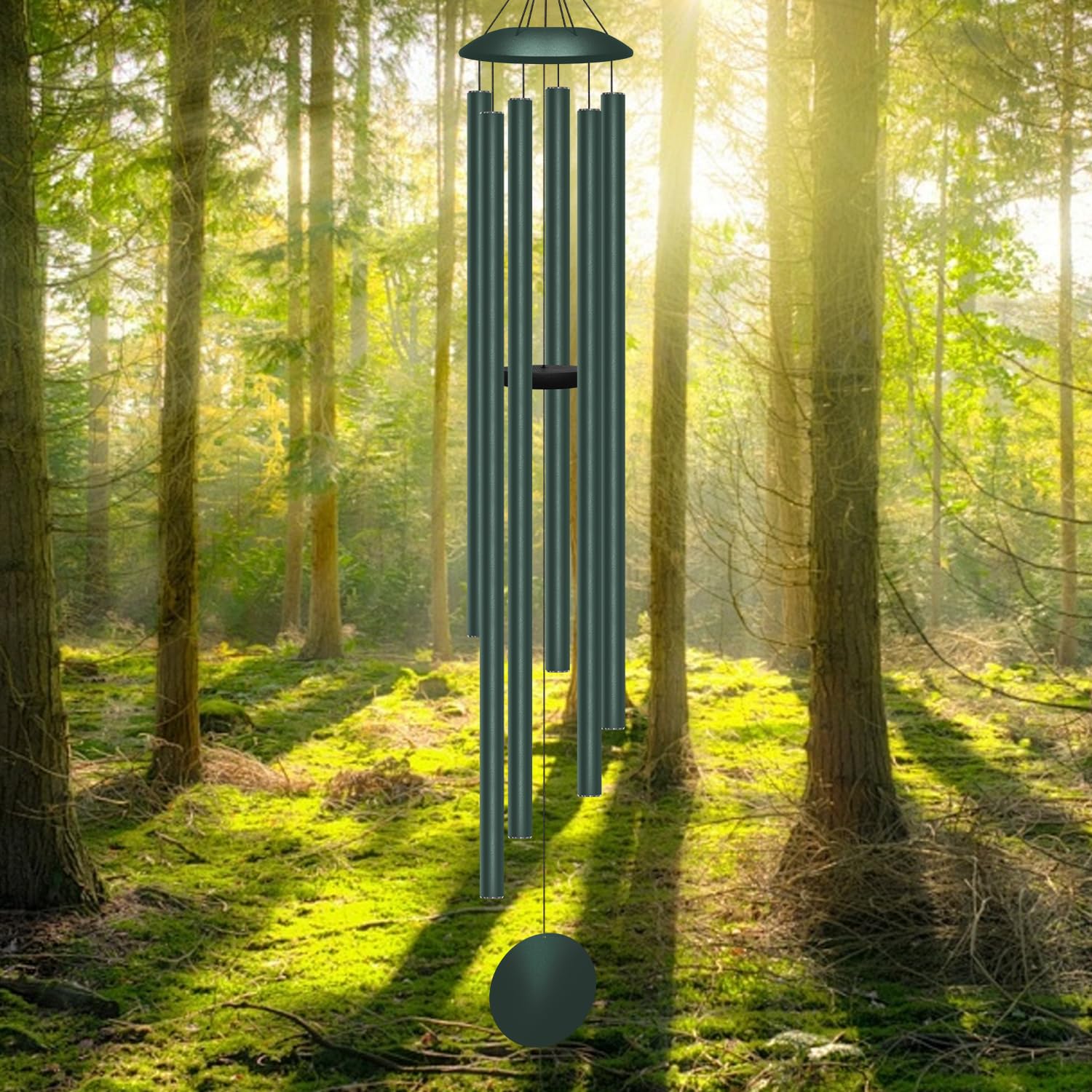 66" Extra Large Wind Chimes for Outside, 6 Thick and Bold Aluminum Tubes