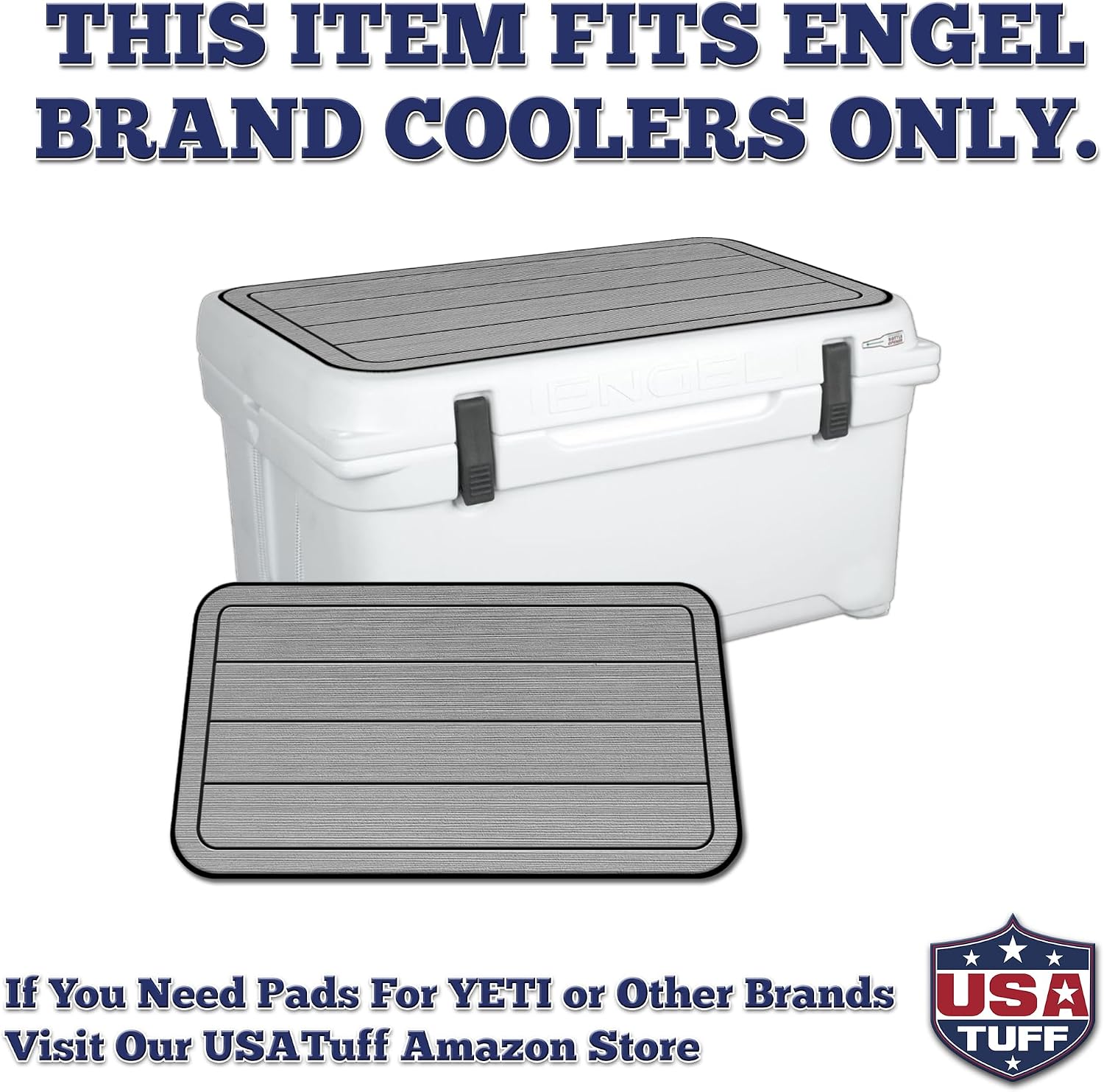 USATuff SeaDek EVA Mat Cooler Pad fits Engel | Peel & Stick Application | Non Slip Comfort Accessories - Teak Lines (SG-B)
