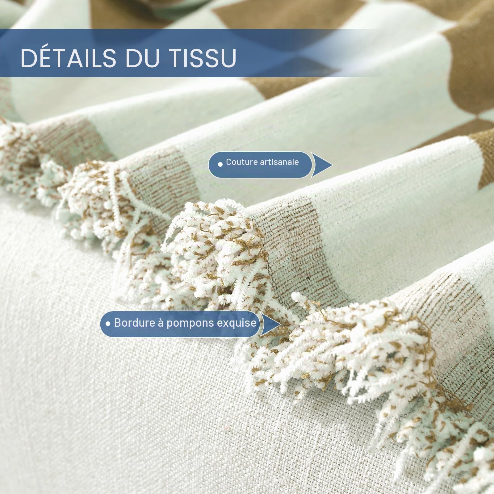 Ystyle Couvre Canapé, 180x340 CM, Jeté De Canapé Grande Taille, Kaki