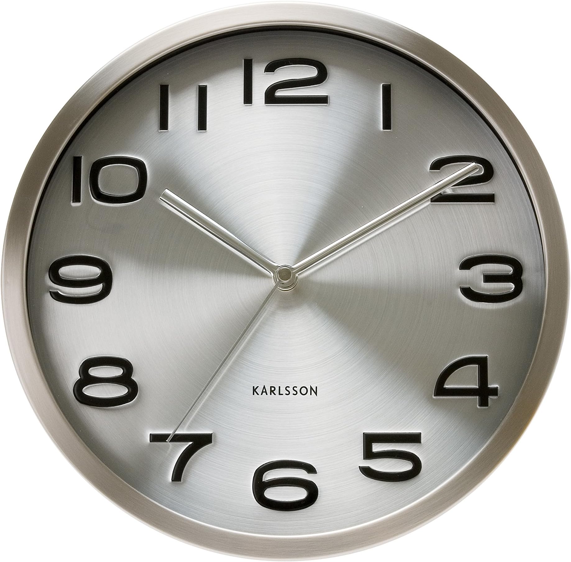 KARLSSON Maxie Design Steel Wall Clock Silver, ร29cm, 29cm