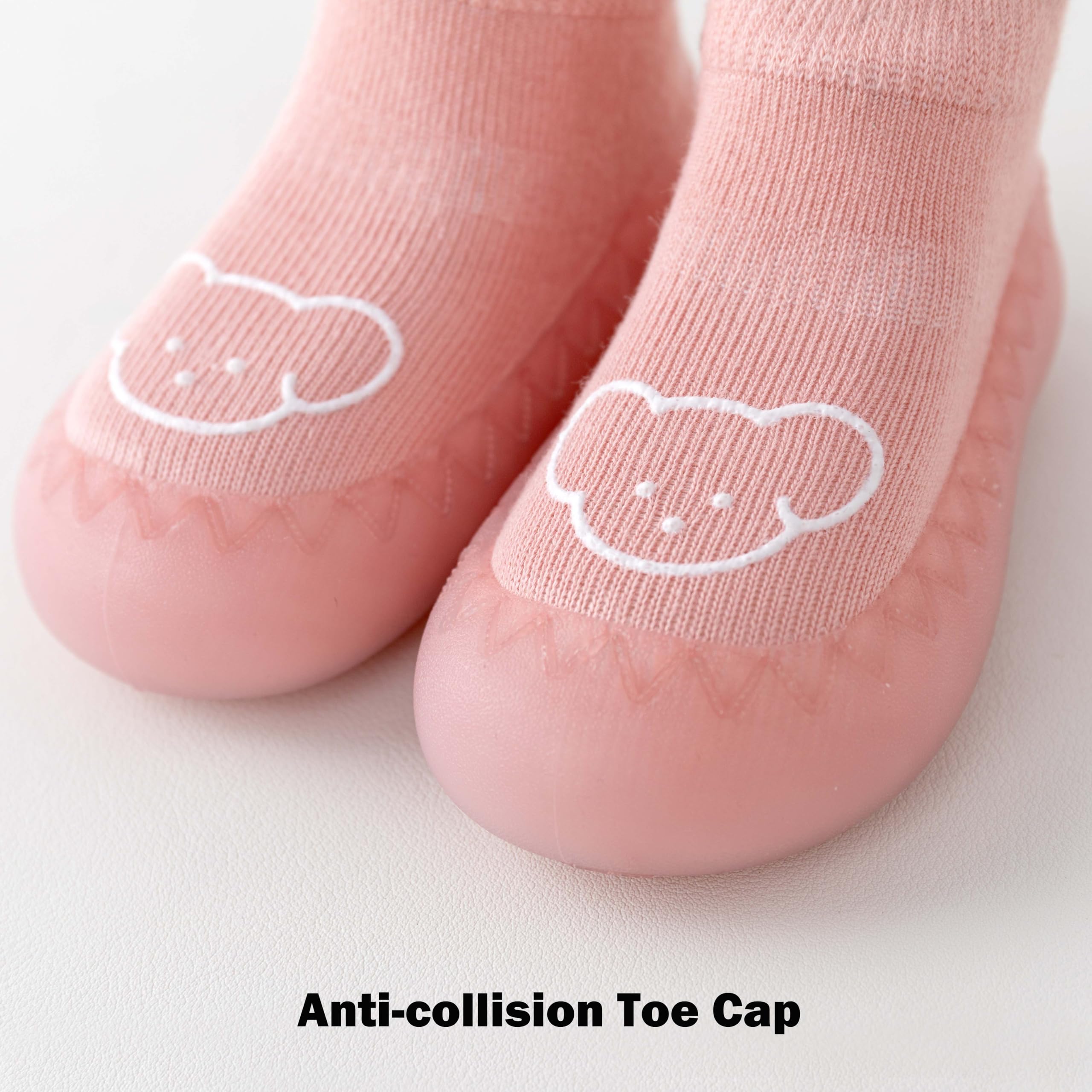 Rutschfeste Socken für Kleinkinder, Jungen, Mädchen, Gummisohle, für den Innenbereich, zum ersten Gehen