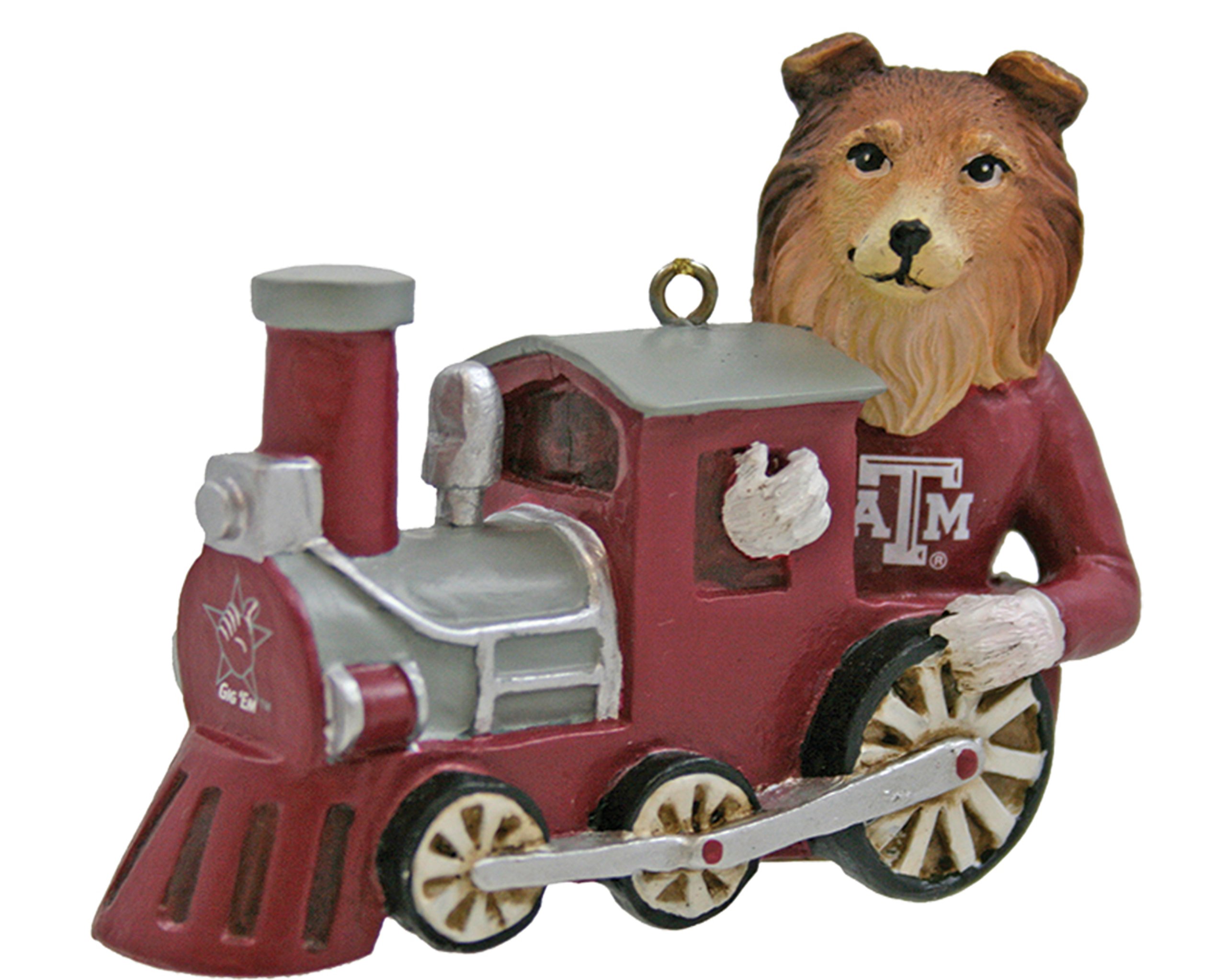 NCAA Texas A&M Aggies Mascot Train Ornament