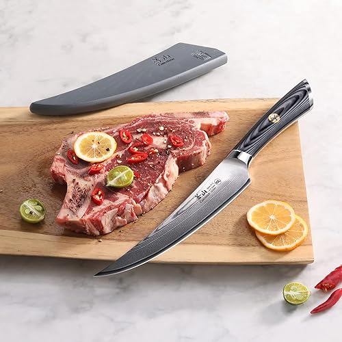 Miniatura 6 de Cangshan NAKA Series 503084 X-7 - Cuchillo de deshuesado de acero forjado de 7 pulgadas con funda