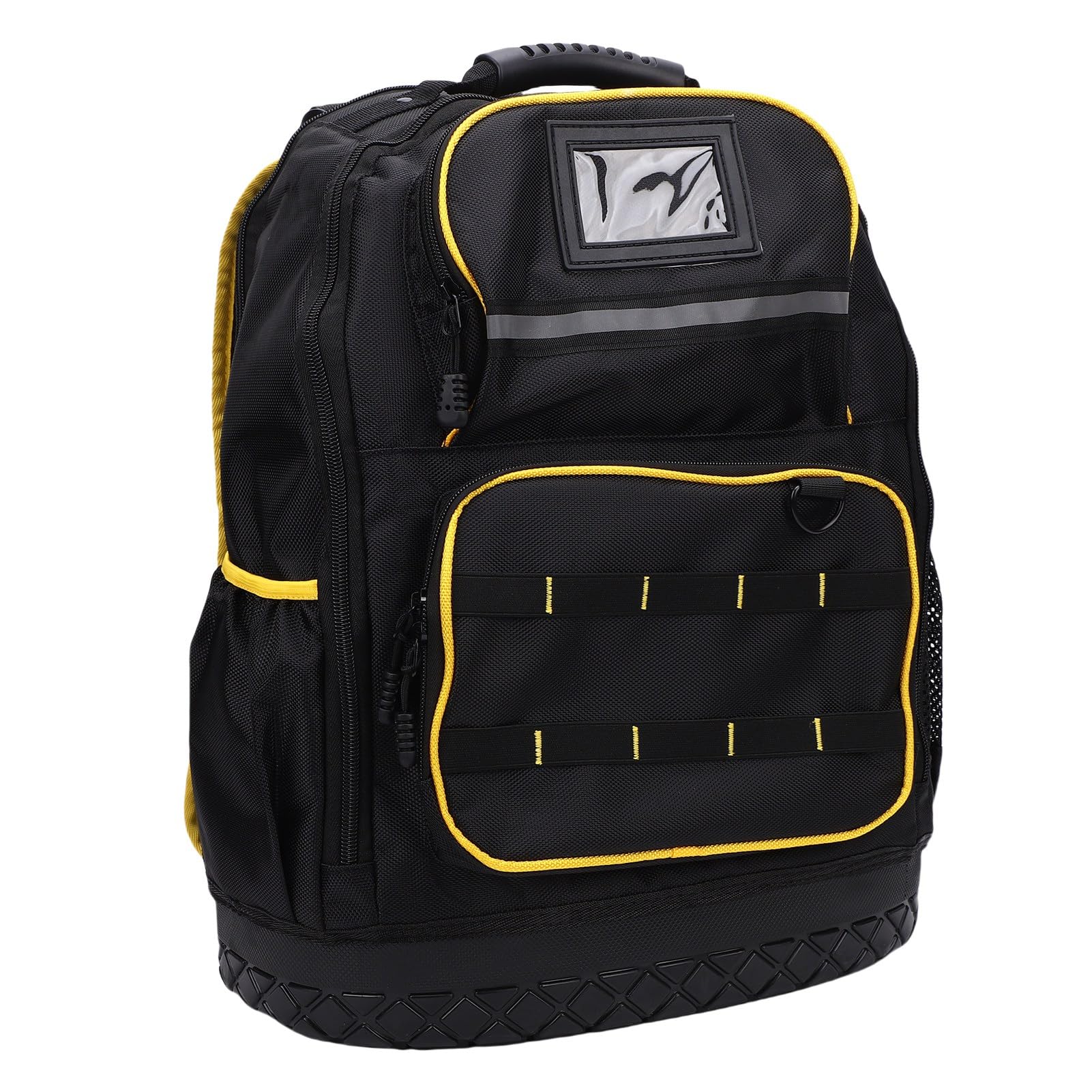 Generic Zaino Portautensili con Fondo Rigido con Custodia Imbottita per Laptop e Porta USB per Professionisti, Realizzato in Resistente Tessuto Oxford