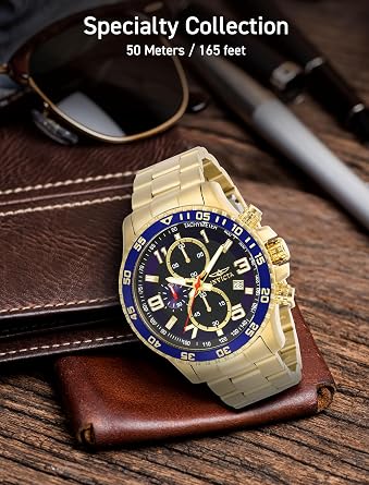 Invicta Men's Specialty Chronograph Textured Dial Stainless Steel Watch