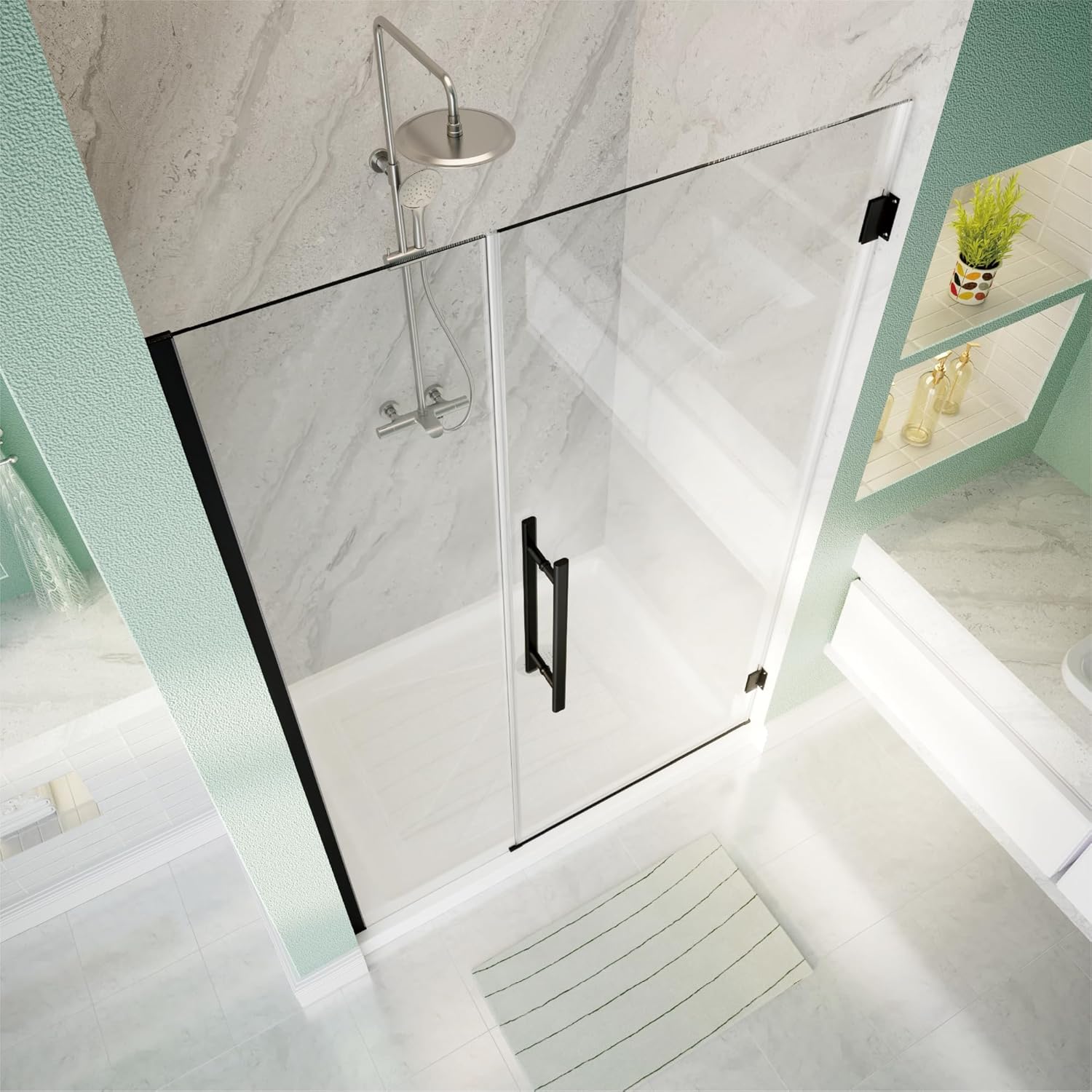Mira Elevate 760mm Pivot Shower Door - 6mm Glass - 2.1814.001
