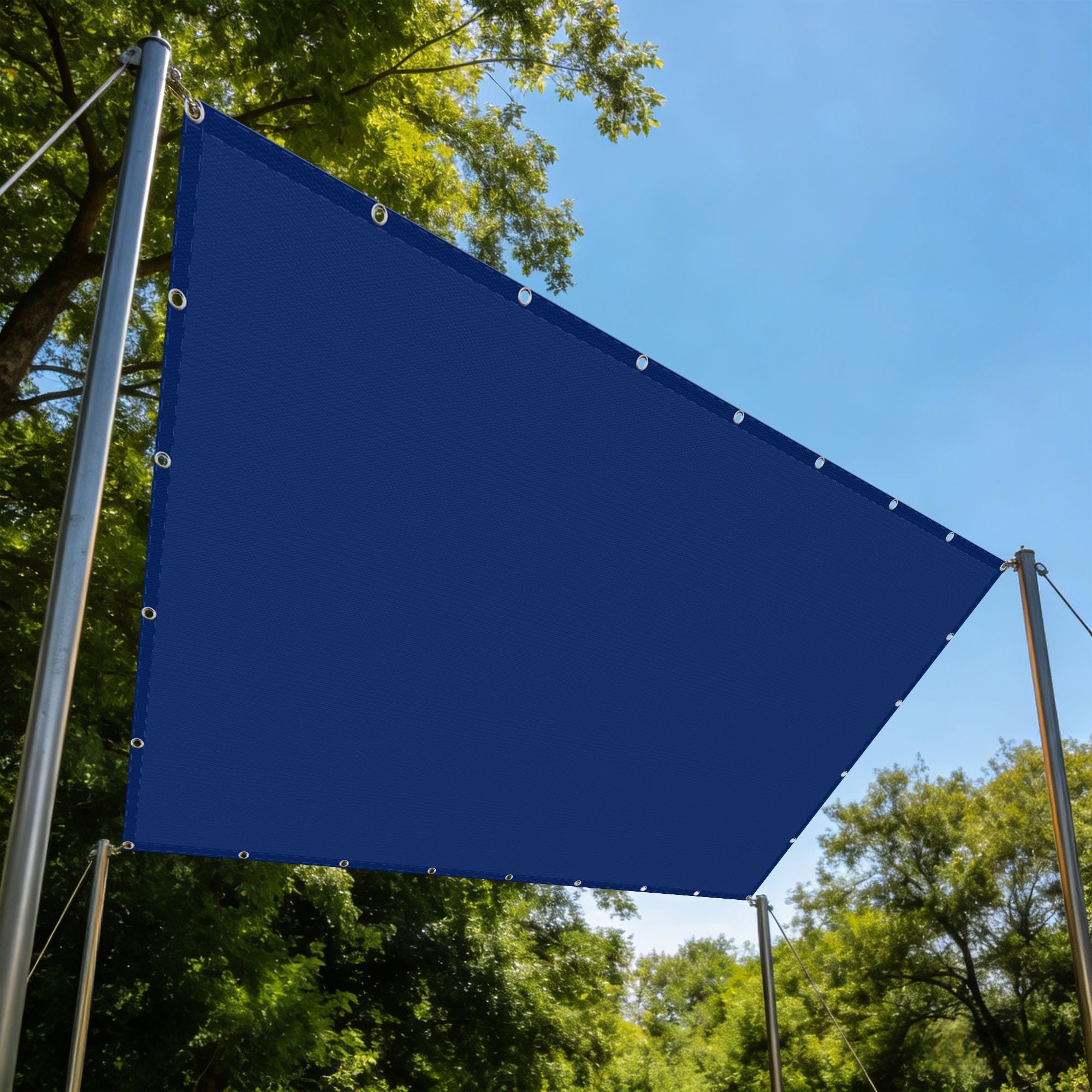 Toile d'ombrage imperméable 1.7 x 3.6 m avec protection solaire anti-UV pour extérieur