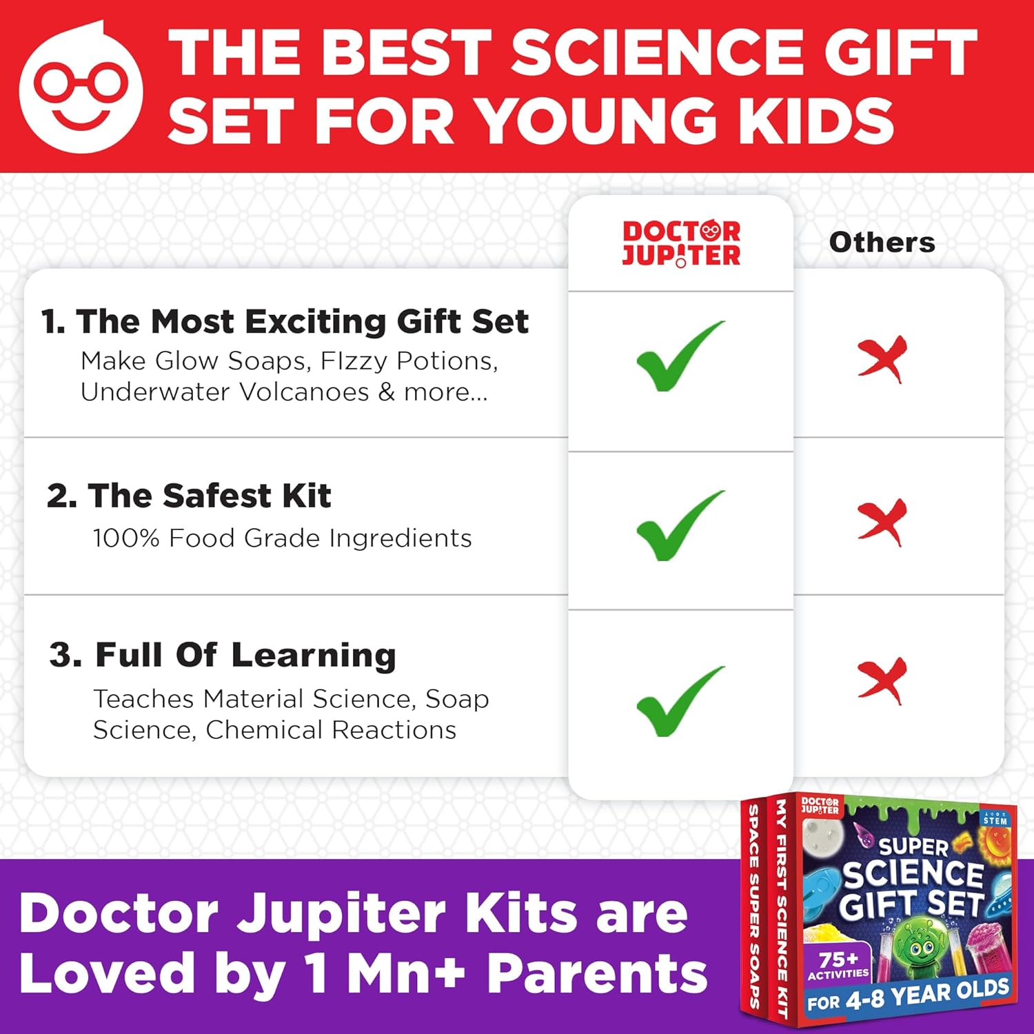 Doctor Jupiter Super Science Gift Set | Set of ‘My First Science Kit’, ‘Space Super Soaps’ for Kids Ages 4+ | Birthday Gift Ideas, STEM Learning & Educational Toys for 4-5-6-7-8 Year Old Boys & Girls - Image 6