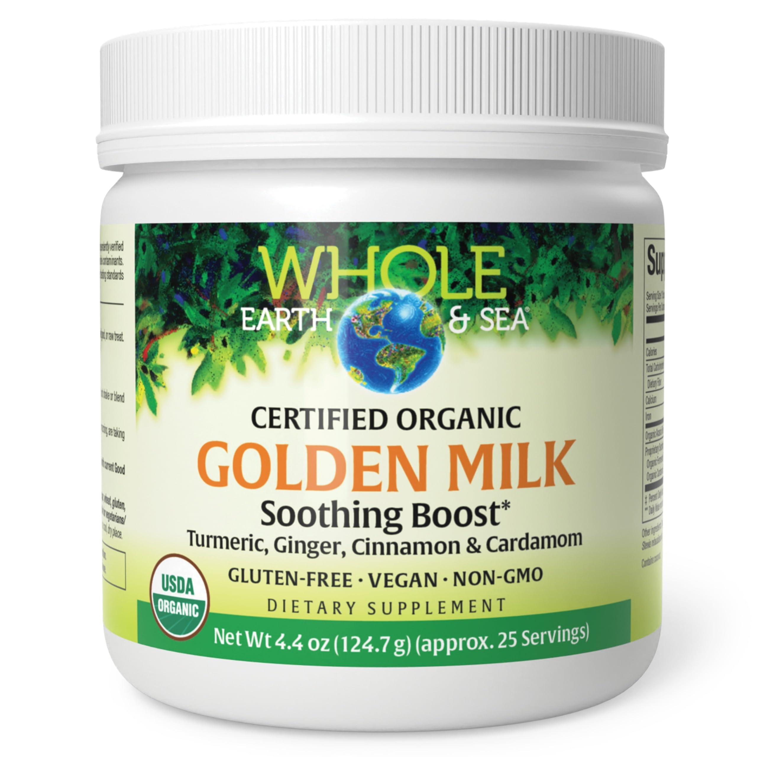 Whole Earth & Sea Golden Milk Soothing Boost Powder*, 4.4 oz