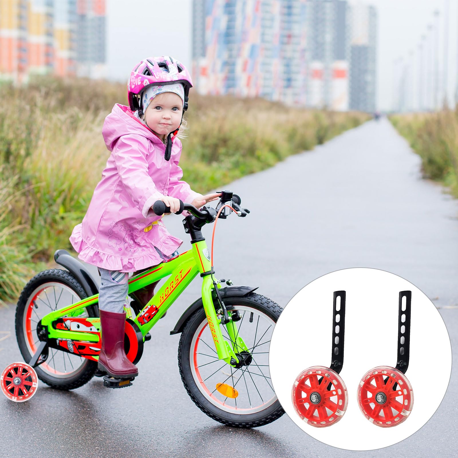 Stabilizzatori per bicicletta, stabilizzatori per bambini, ruote