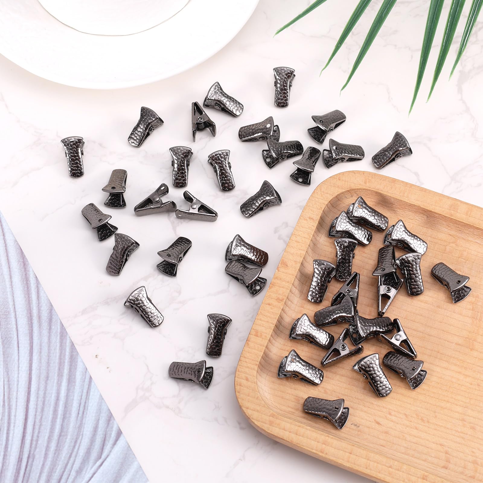 20 Pcs Mini Alligator Clips 1/2 Inch Wide, Metal Crocodile Clamps Small