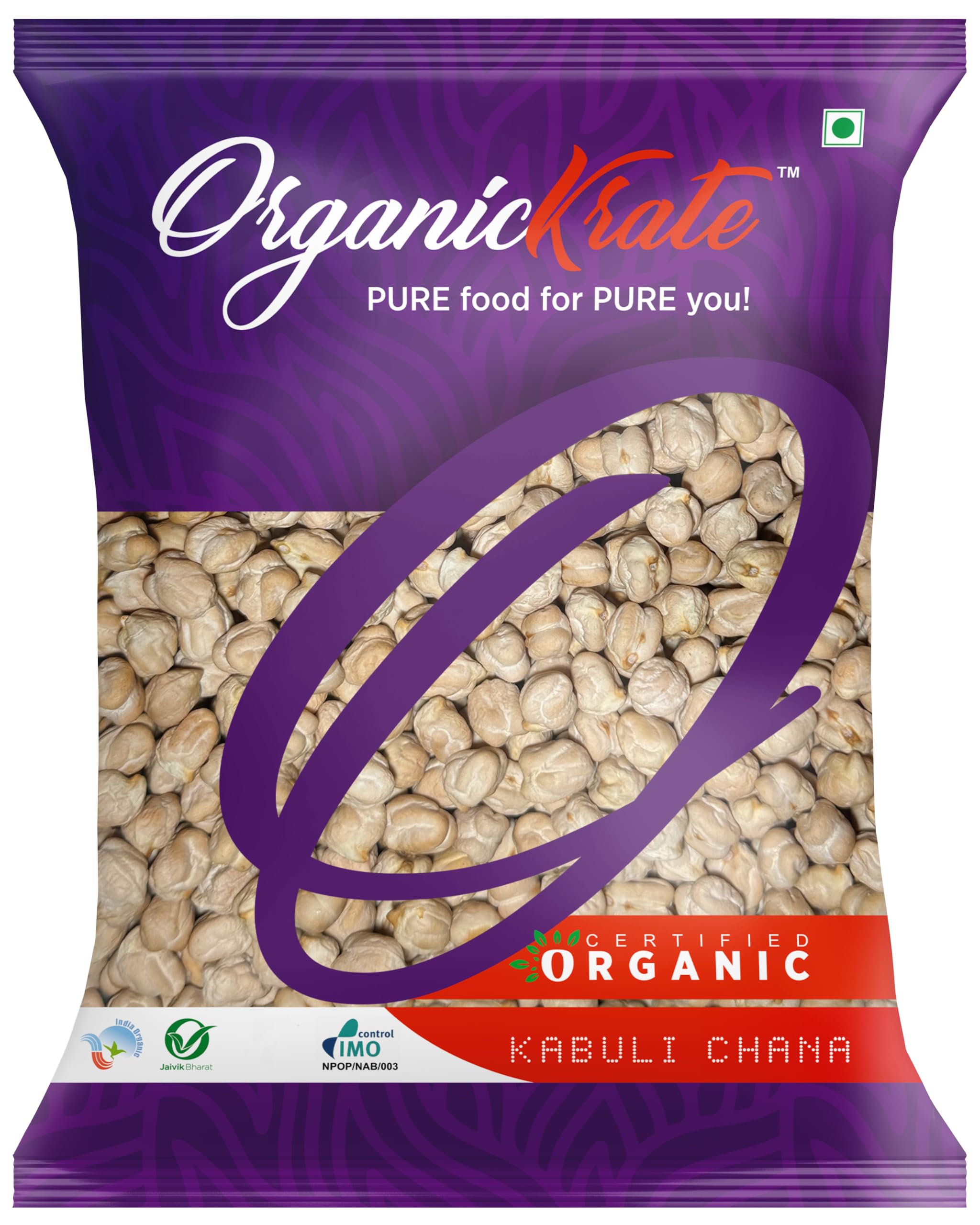 OrganicKrate Organic Kabuli Chana/ChickPea/Chole/Garbanzo Beans/Chick Peas/Pindi Chana/White Chole/White ChickPea/Kabuli - 900 Grams (Medium Size) (B0CYX4G4B9) Amazon Price History, Amazon Price Tracker