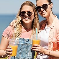 Vista 4 de Pajitas de silicona reutilizables, 8 popotes rectos largos y flexibles negros con 2 cepillos de limpieza para vasos Rtic/Ozark/Stanley de 20 onzas