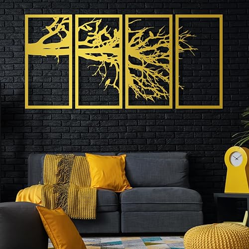 Arte de pared de metal árbol de la vida, decoración de pared de metal árbol de la vida, arte de pared de metal para árbol genealógico, decoración de