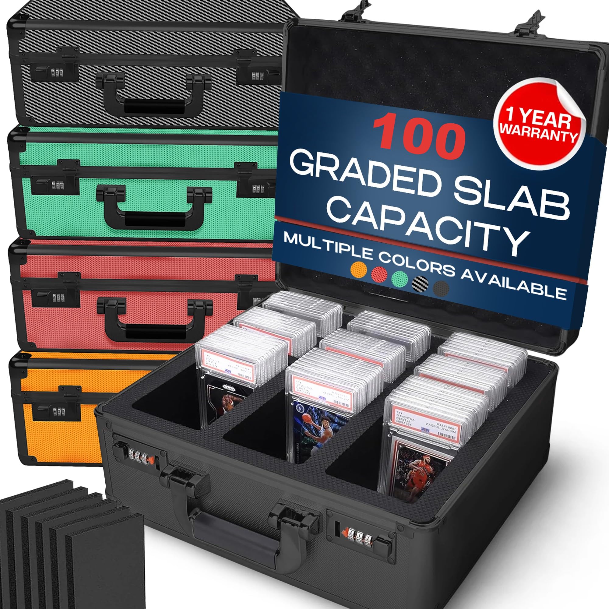 Amazon.com: VALUN SLABPRO 100+ 3 ROW Graded Card Storage Box