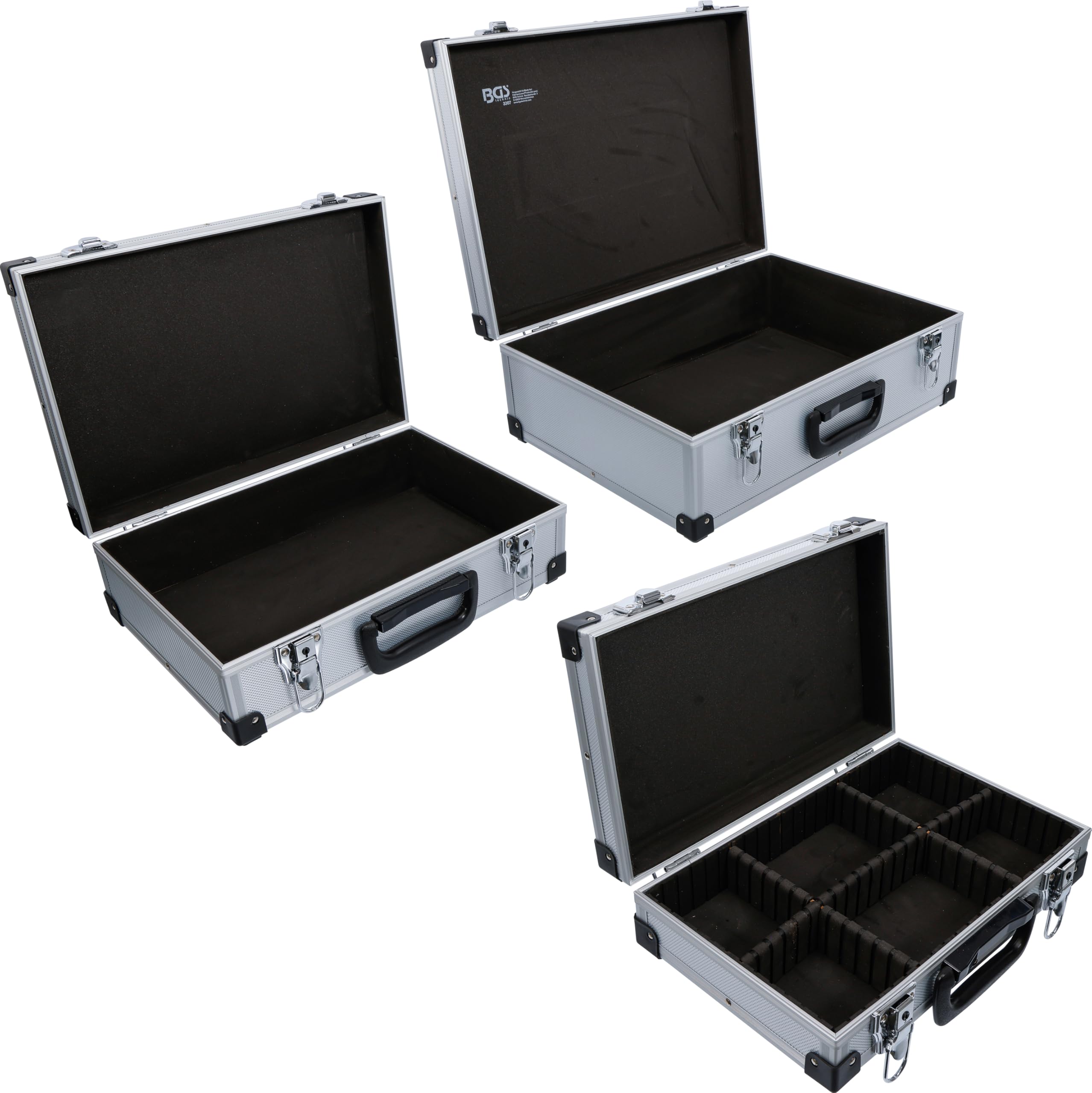 BGS 3307 | Set valigetta in alluminio | 3 pz.