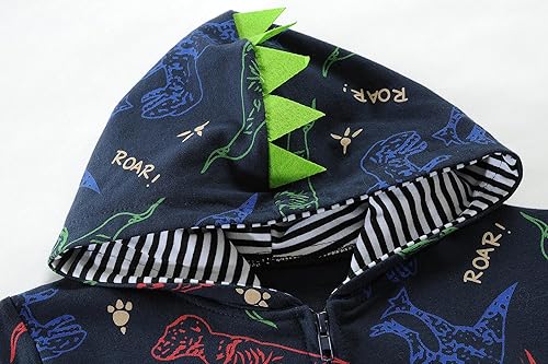 Miniatura 4 de Sudadera con capucha para niños pequeños, sudadera con capucha para bebé, con cremallera, abrigo de manga larga para invierno, camisas con capucha