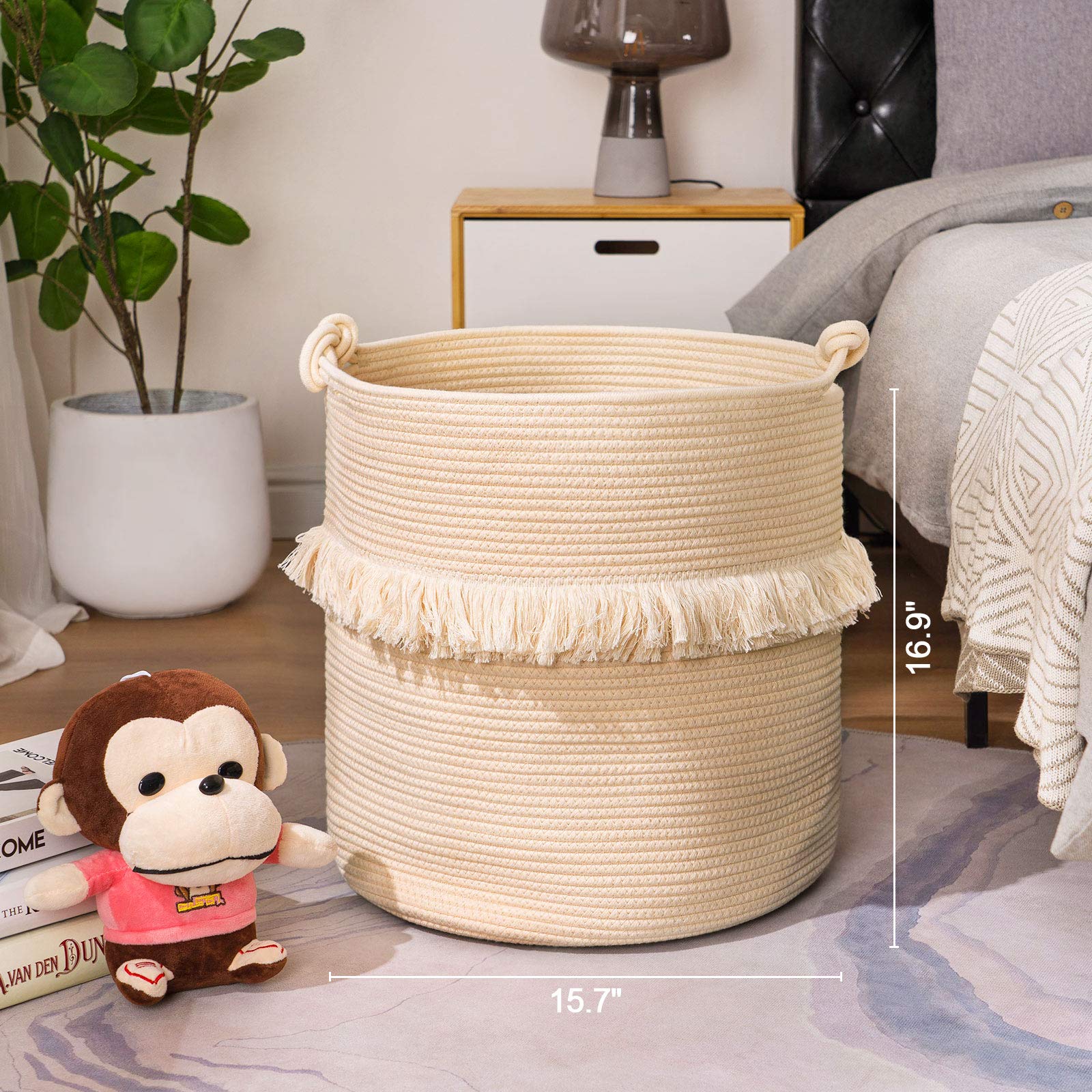 YOUDENOVA Wasmand, boho, decoratie, plantenmand