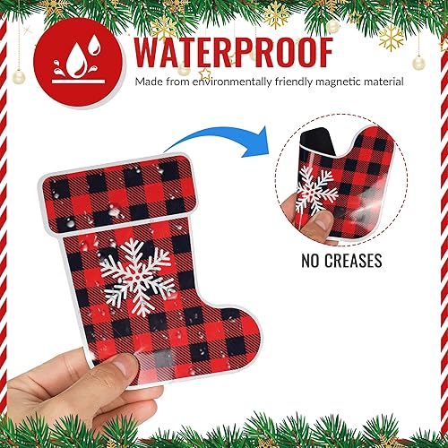 Miniatura 6 de 23 piezas de decoración de Navidad para puerta de garaje imanes de Navidad para puerta de garaje de Navidad imanes de coche de Navidad imanes de
