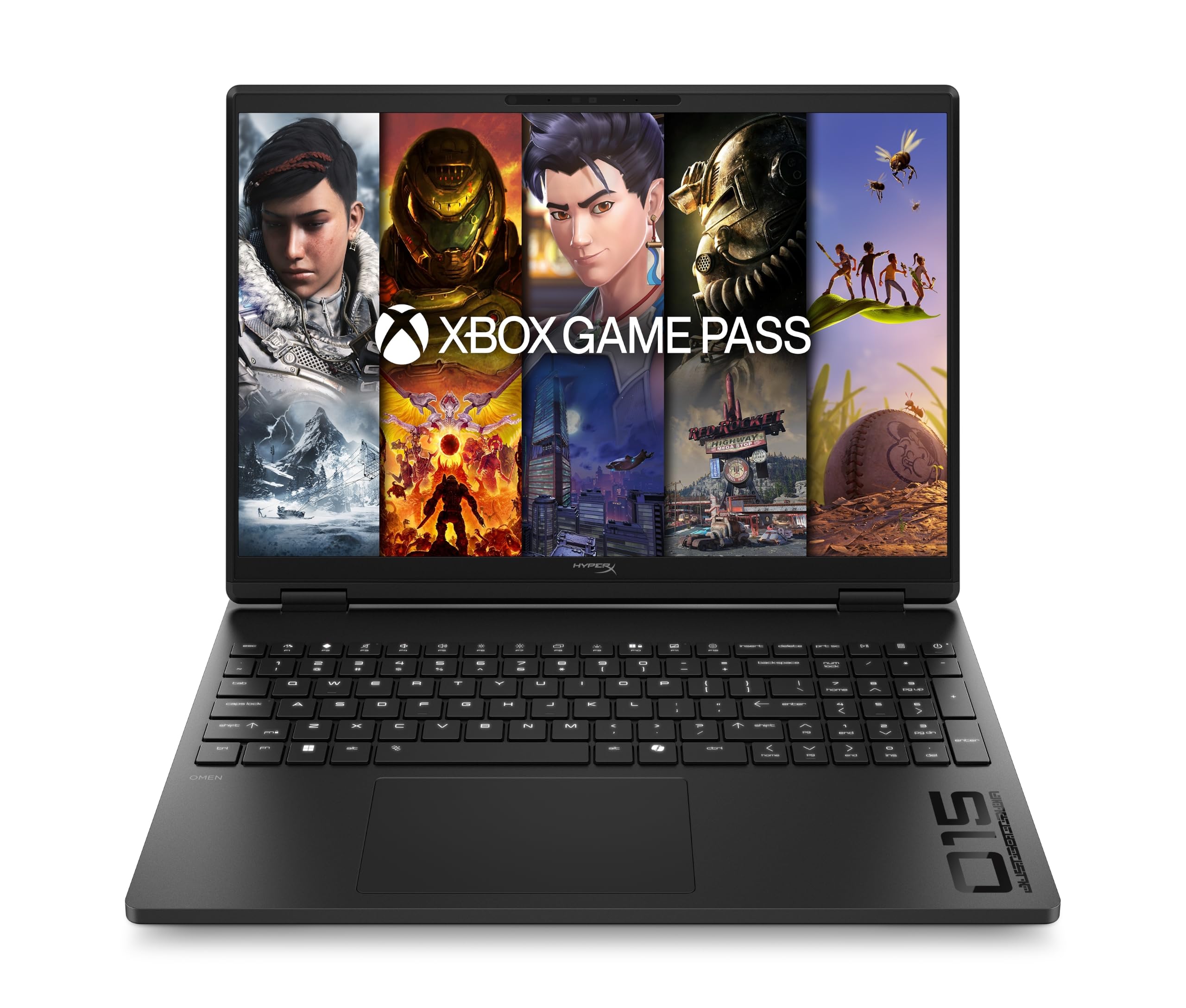 HP HyperX Omen 15-gb0702sf Ordinateur Portable Gaming 15.3" 2K IPS, PC Portable Gamer (Ryzen 7 260, RAM 16 Go, SSD 512 Go, RTX 5060 8GB VRAM, Windows 11), Laptop Noir, AZERTY