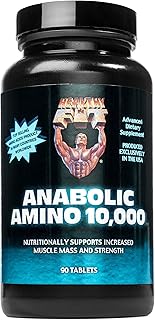 Healthy 'N Fit Amino 10,000 90 Tablets, EAA & BCAA - 10,000 MGS Amino Acids per Serving