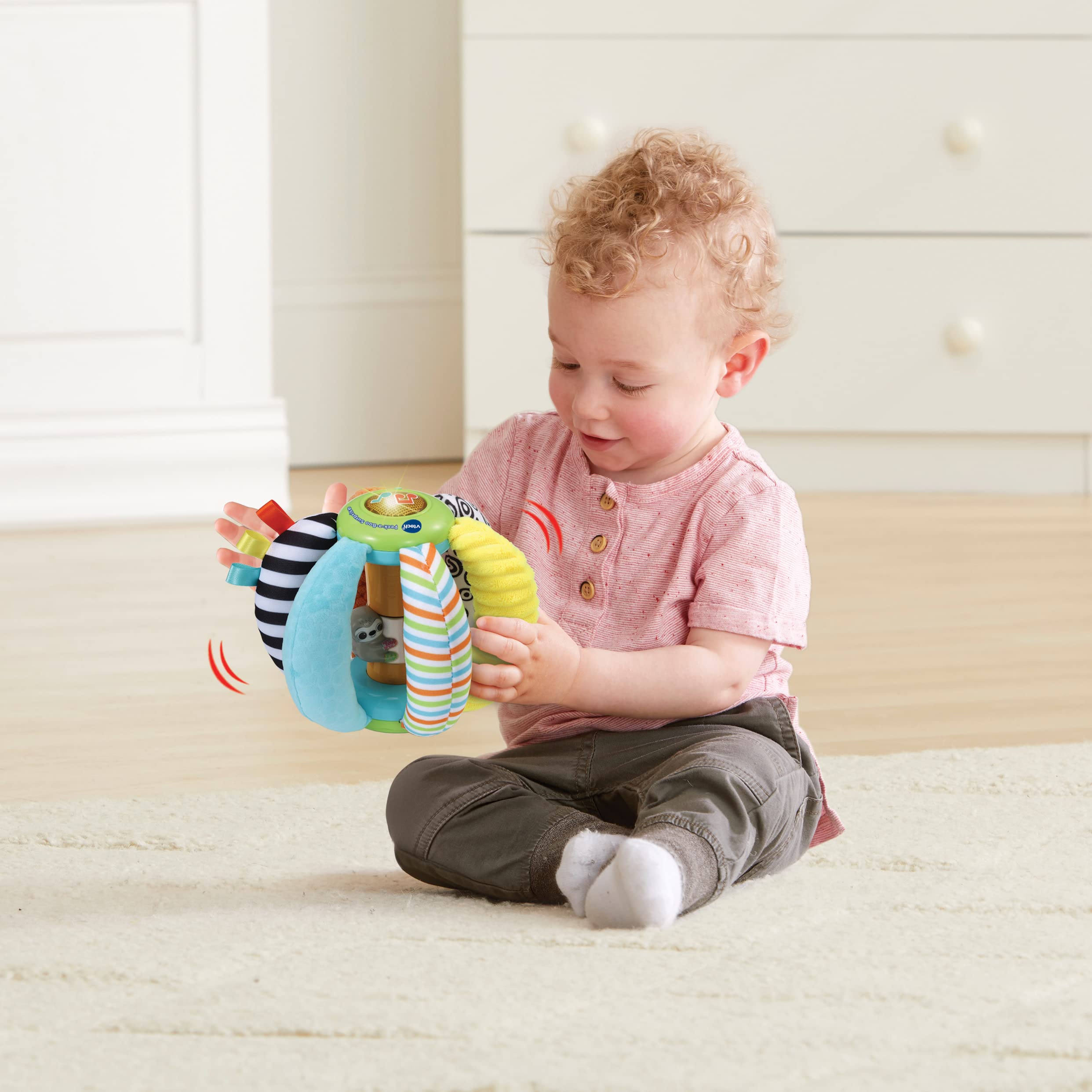 VTech-Baby Bola sensorial Asas de colores y texturas, Pelota interactiva, Juguete para bebés +6 meses, Versión ESP