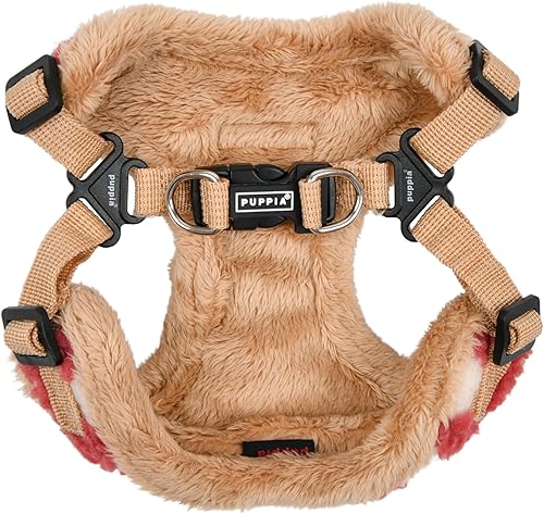 Miniatura 2 de Puppia Stefan Comfort - Arnés para perro con diseño de gofre, ajustable, cuello y pecho para perros pequeños y medianos, coral, talla XL