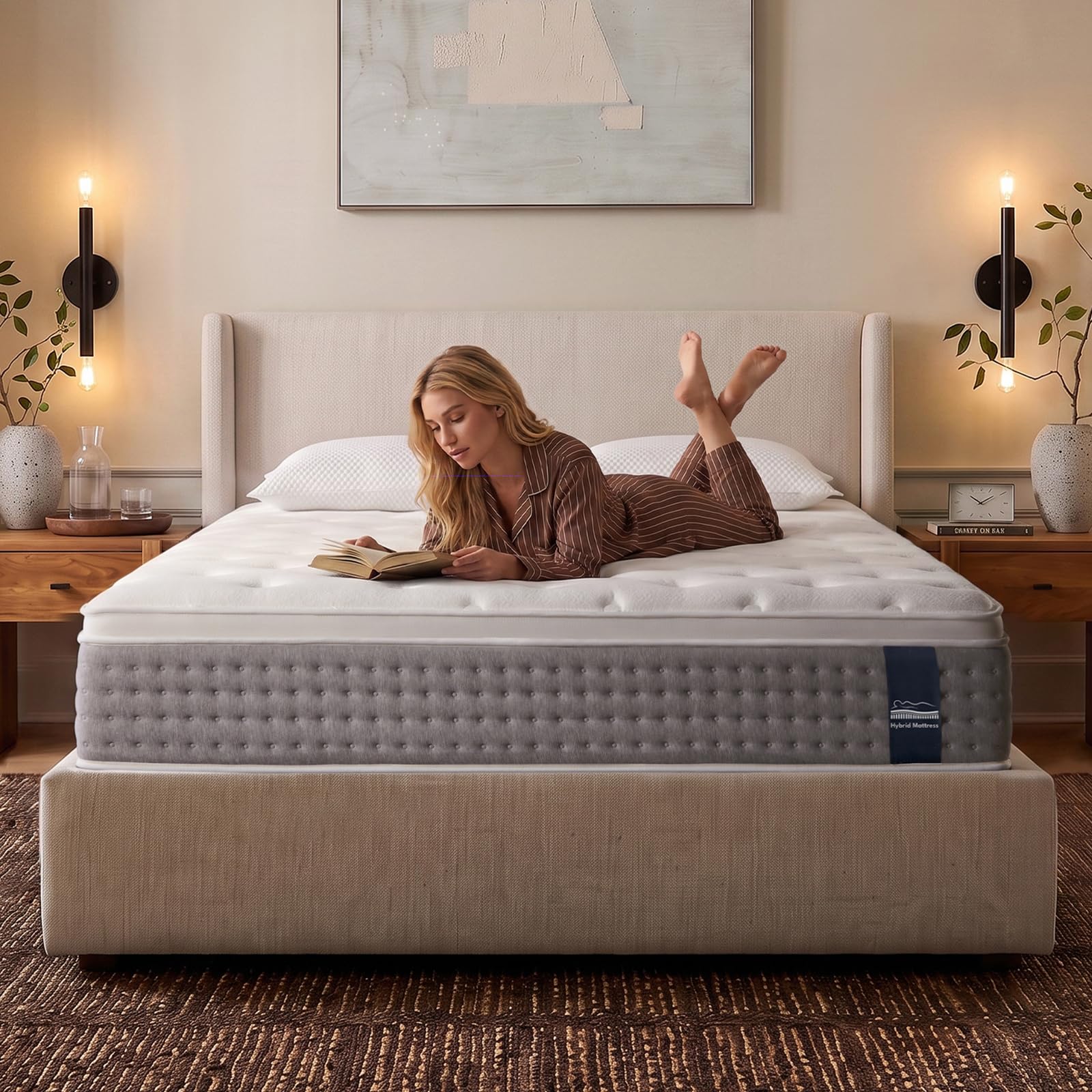 Photo 1 of PCUKEM 12 Inch Hybrid Queen Mattress
