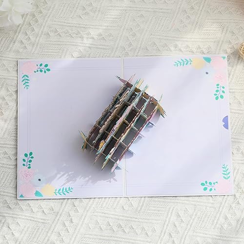 Miniatura 5 de Paper Spiritz Tarjeta desplegable de felicitación de cumpleaños para mujer, tarjeta de cumpleaños de mariposa con cubierta morada, tarjeta de