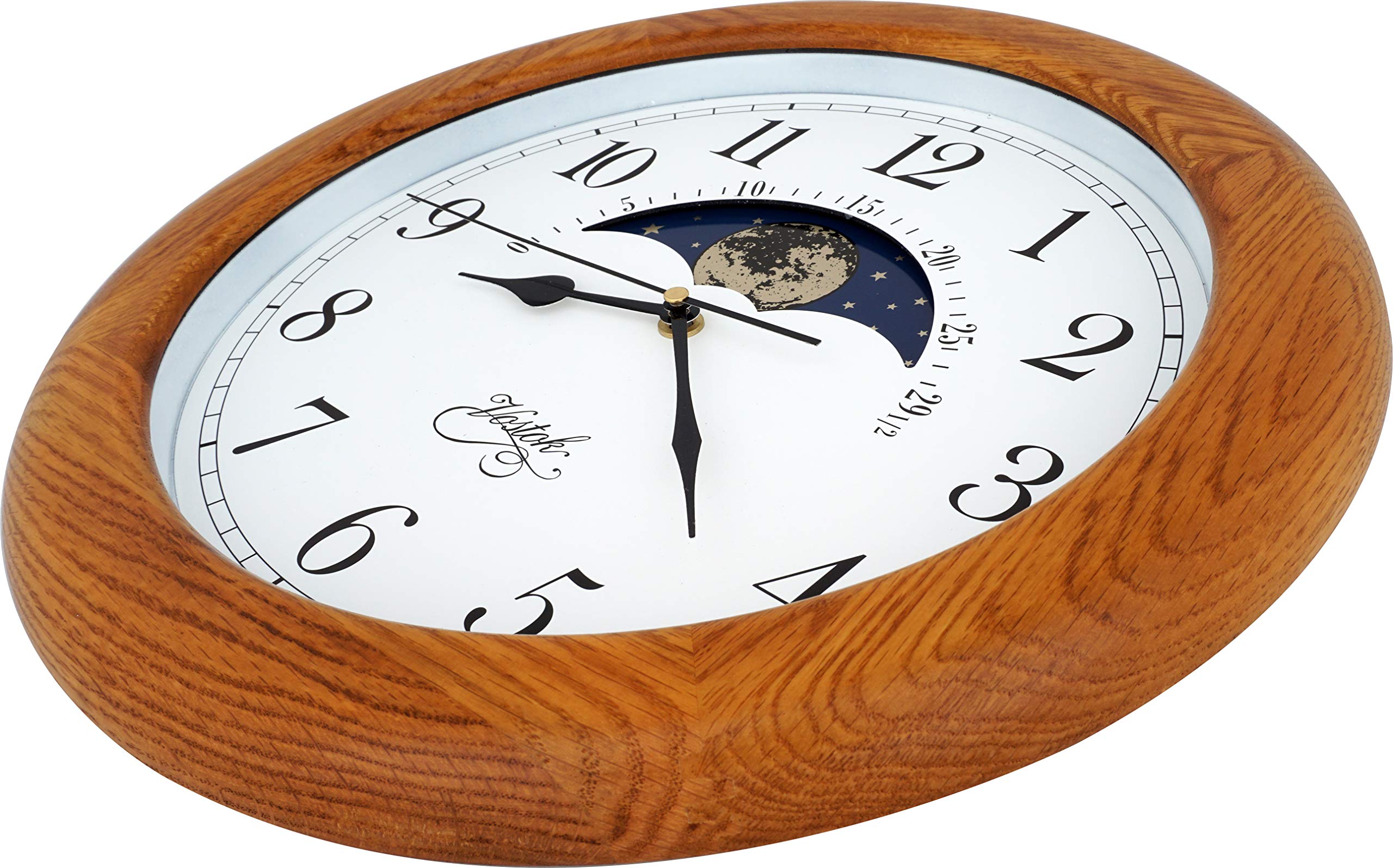 L Lビーン　ムーンフェイス掛時計 31 LLBean エルエルビーン 掛け時計 ムーンフェイズ 湿度計 木製