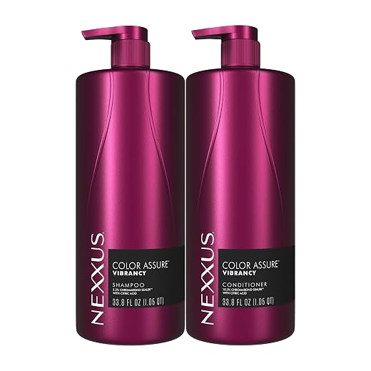 Nexxus Color Assure Vibrancy Shampoo & Conditioner Set 33.9 oz 2 ct | For frizz-prone hair, Helps hydrate & moisturize, Shampoo