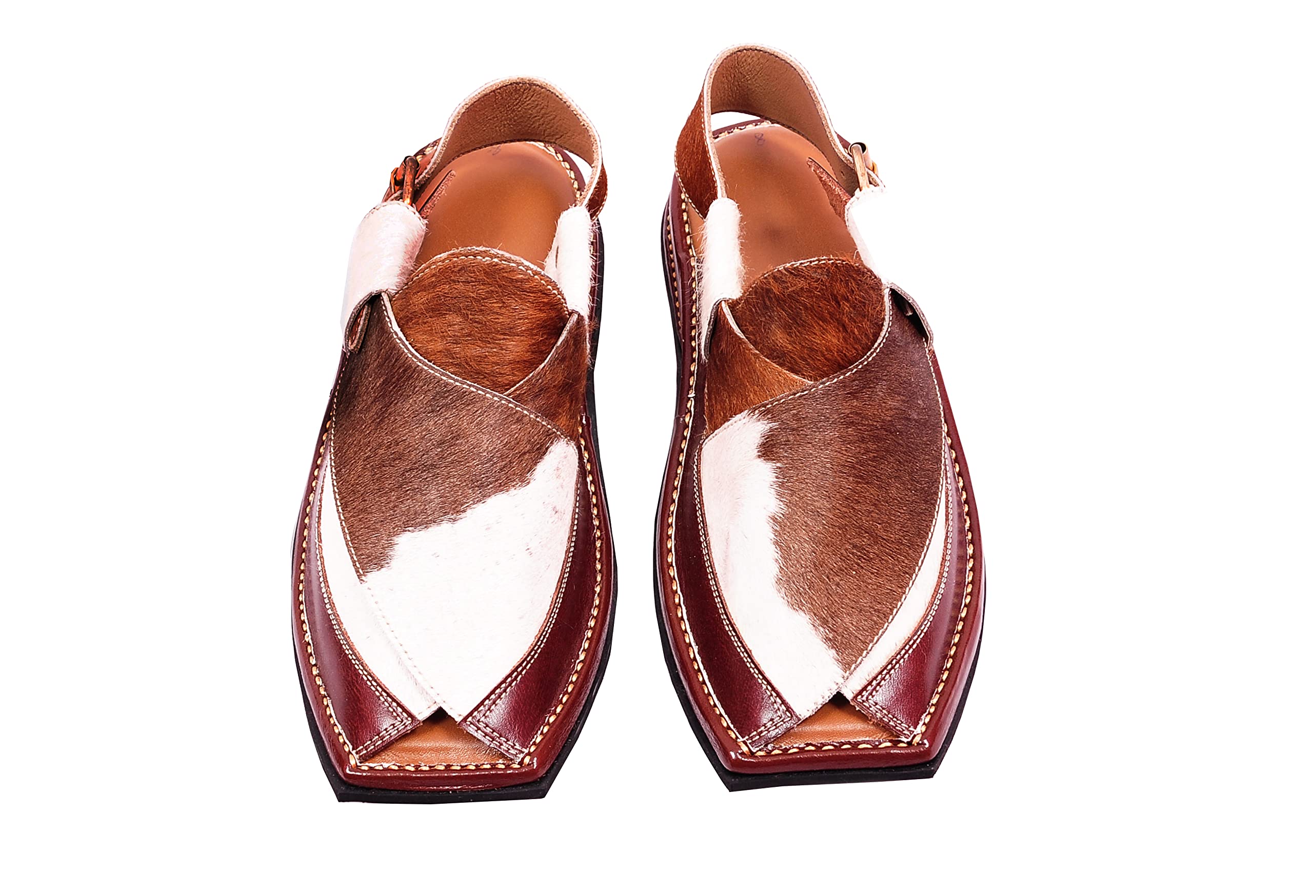 Peshawari Sandal for Men - Brown - Multicolor-image-5