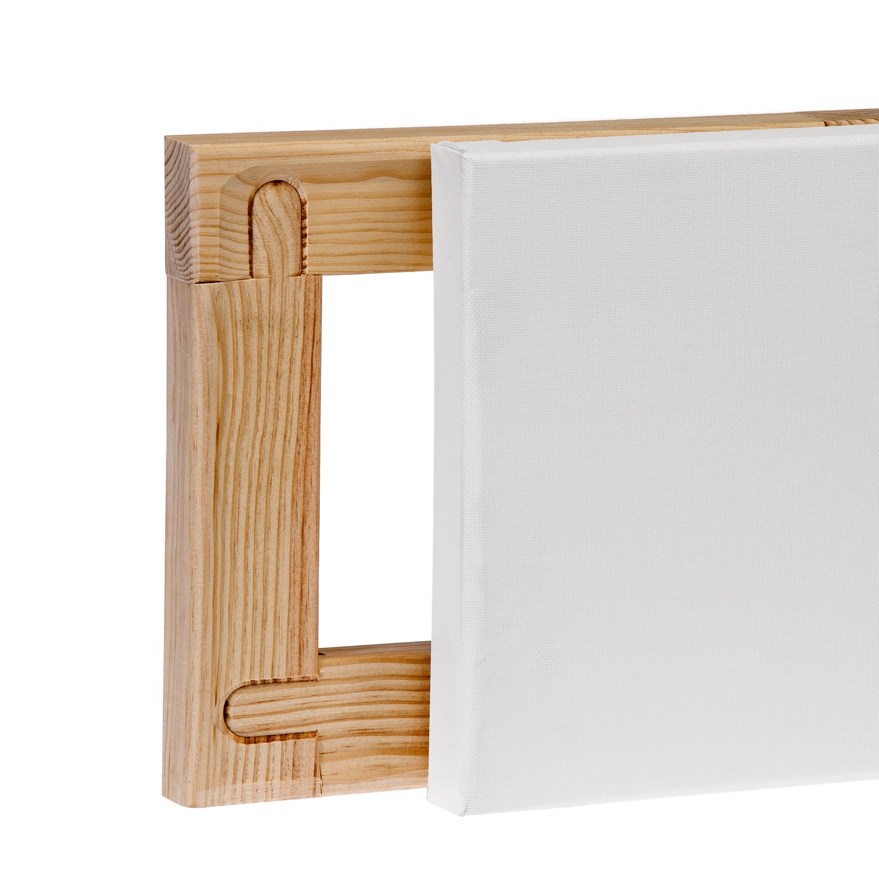 Lienzos Levante 04A3325015 - Cotton stretched over a 27 x 22 cm 3F, wooden frame 46 x 32 mm (3D) strips with acrylic primer - Image 2