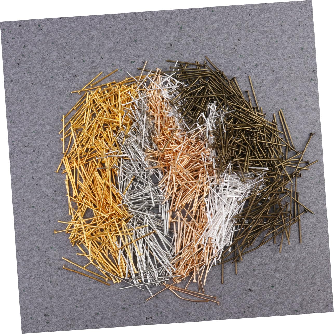 HOODANCOS 4000pcs DIY Jewelry Making Pins Set Flat Head T-Shaped Needles Jewelry Making Kit Assorted Sizes