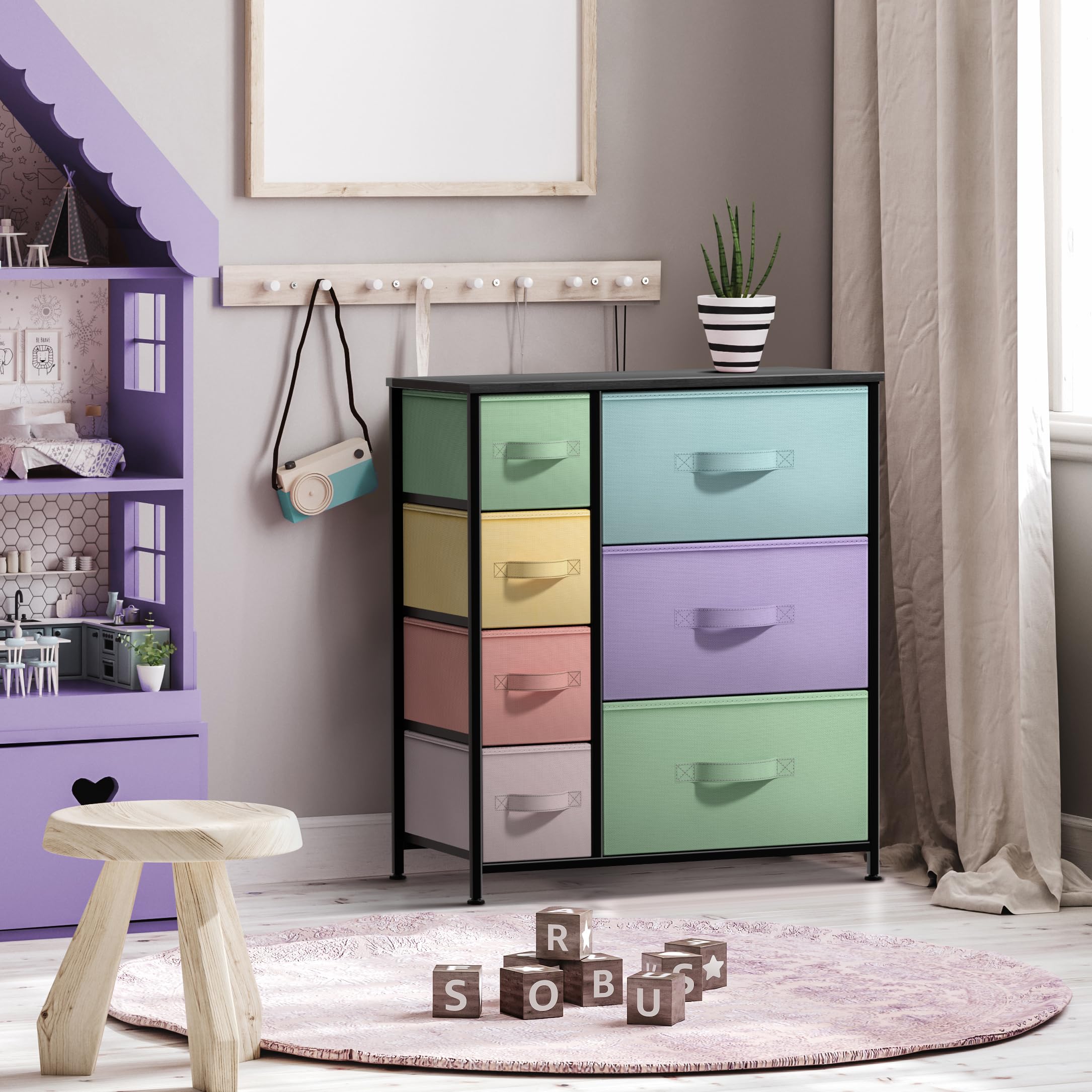 pastel color dresser Amazon.com: Sorbus Dresser with 7 Drawers - Furniture Storage Chest for  Kid's, Teens, Bedroom, Nursery, Playroom, Clothes, Toy Organization