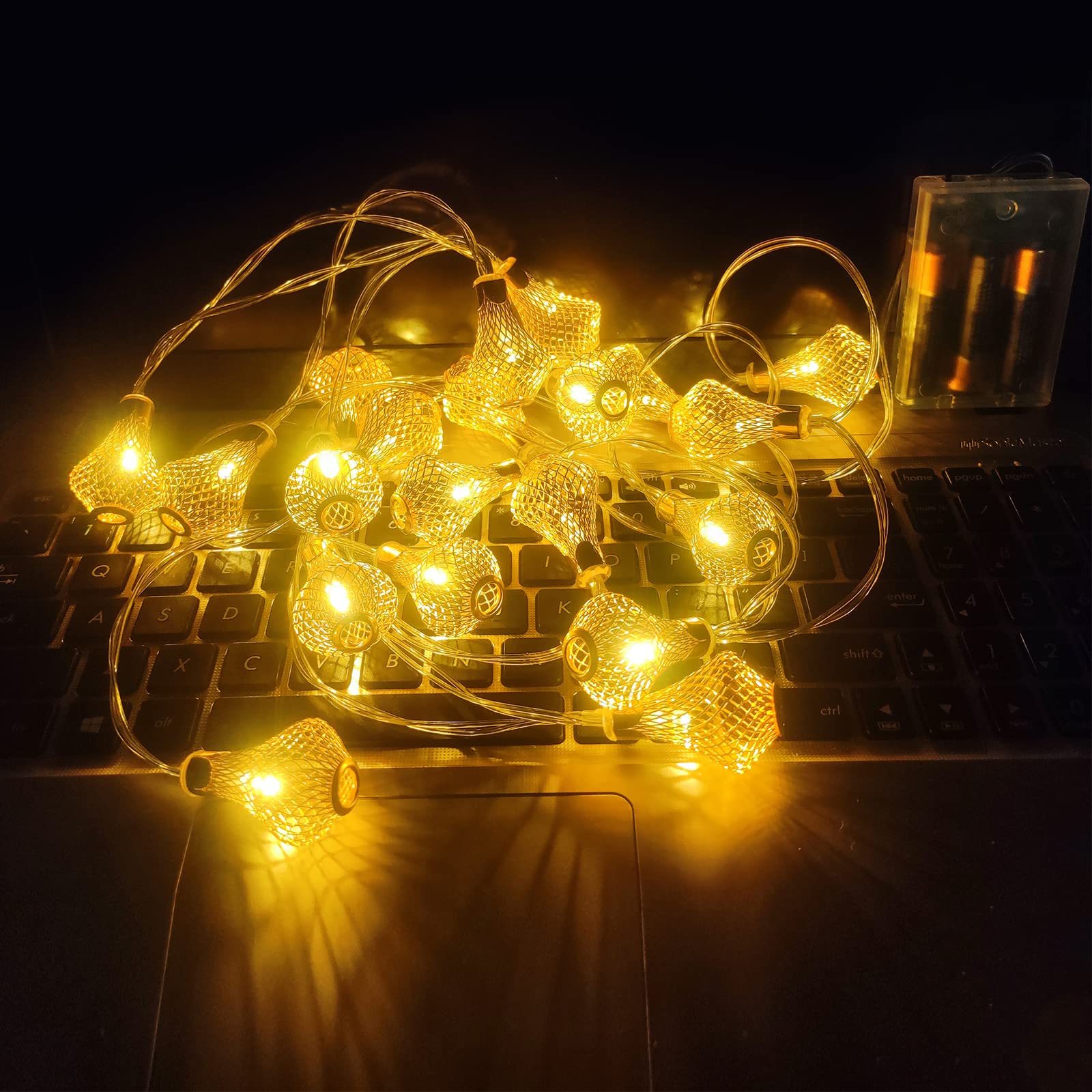 Moroccan Lantern String Lights Battery Powered 10Ft Fairy Lantern