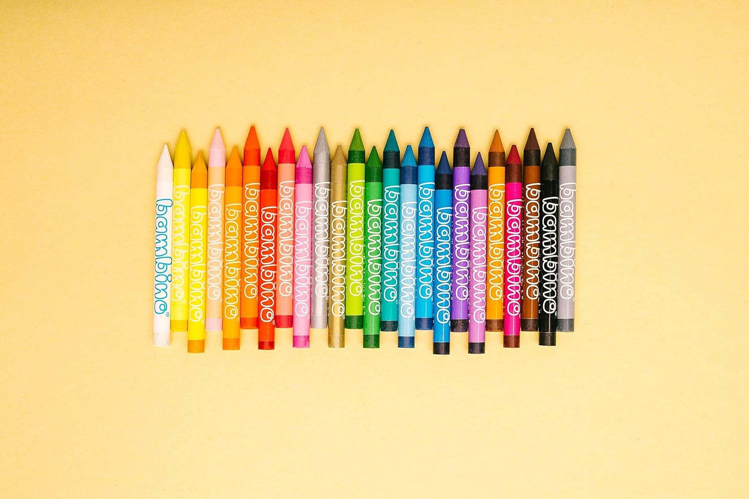 Bambino Crayons - Pack of 24- Clay Crayons - Drawing Pencils Alternative to Wax - For Adults Children : Arts, Crafts & Sewing