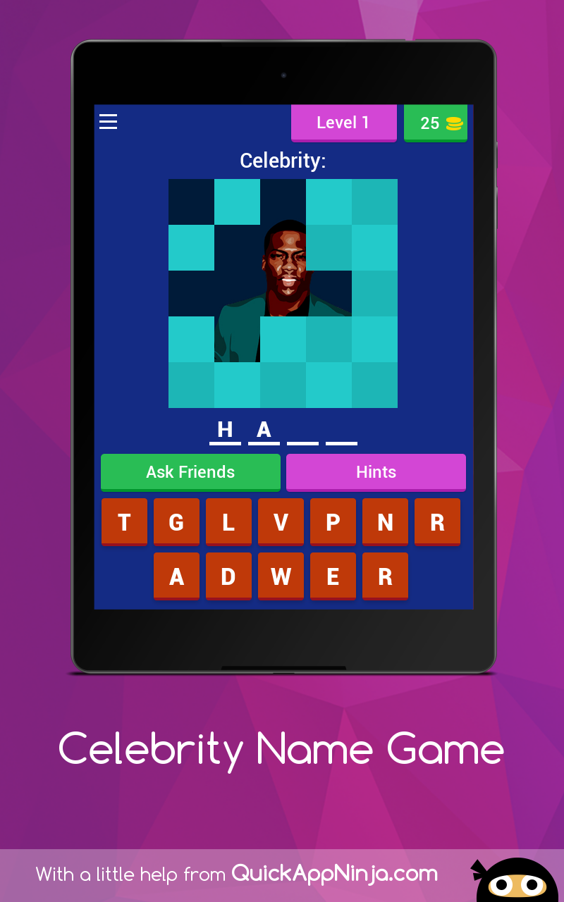 Celebrity Name Game Quiz App on Amazon Appstore