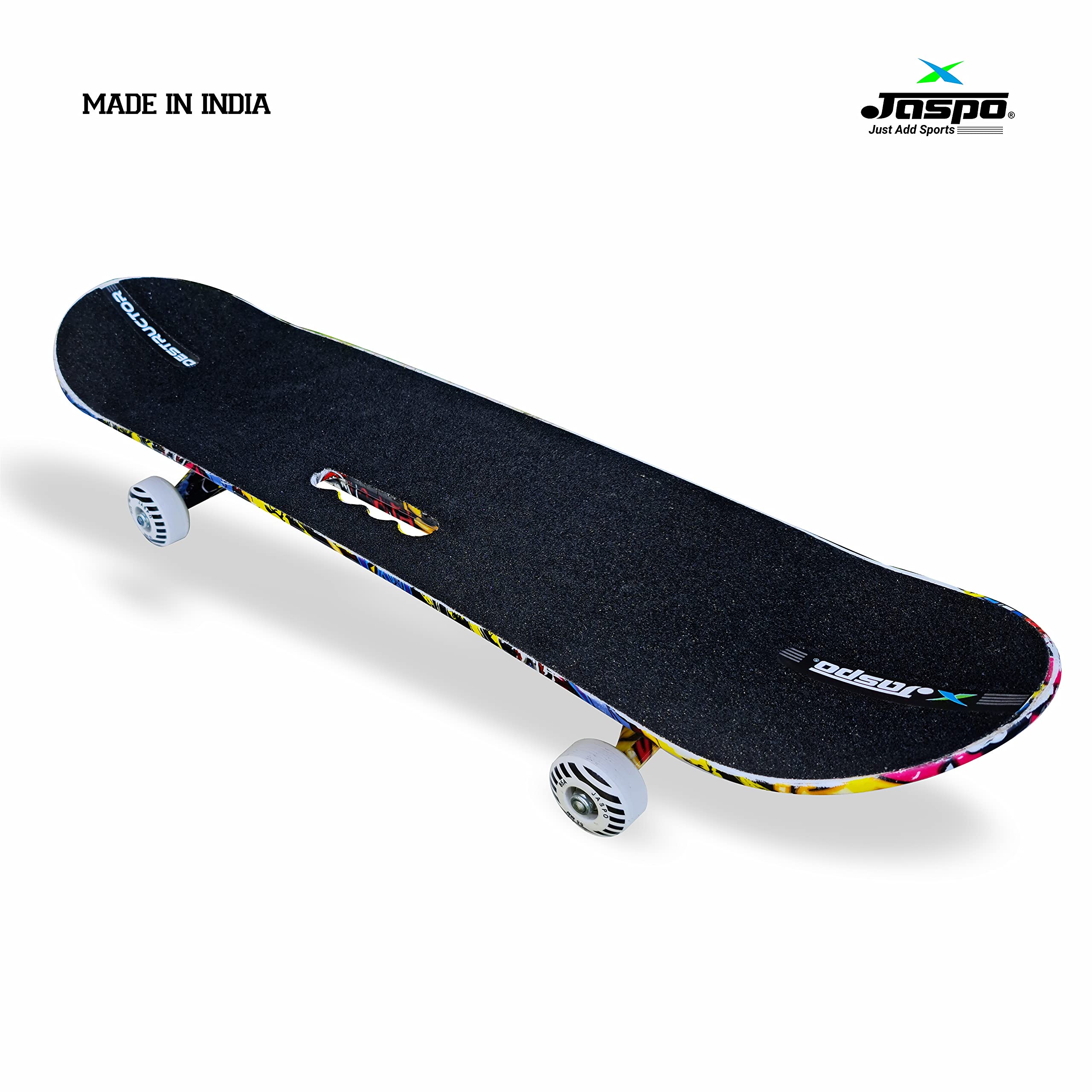 Jaspo Destructor No Mercy Fiber Skateboards 31"X8" Inches, Suitable For Age Group Above 8 Years (31"X8", No Mercy, Polyurethane, Multicolor) 1