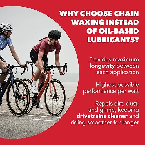 Miniatura 6 de SILCA Secret Bike Chain Wax Blend, 17.64 oz - Lubricante de cadena de bicicleta de cera termofuro con nano disulfuro de tungsteno, el lubricante más