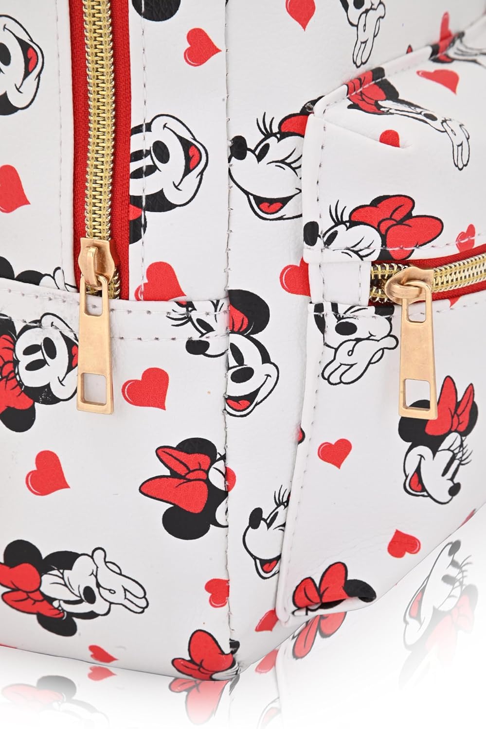Disney Minnie Mouse Backpack for Women, Men, Boys, Girls, Unisex | Cute PU Leather 10" Minnie Mouse Mini Backpack Purse Shoulder Purse | Minnie Mouse Bag and Minnie Mouse Accessories - Image 4