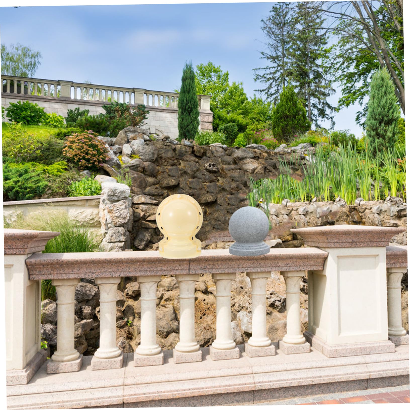 Kisangel Stampo Per Forma Di Sfera Stampo in Plastica Fai Da Te Per Ornamenti Di Balaustra Decorazione Per Recinzioni Di Balcone