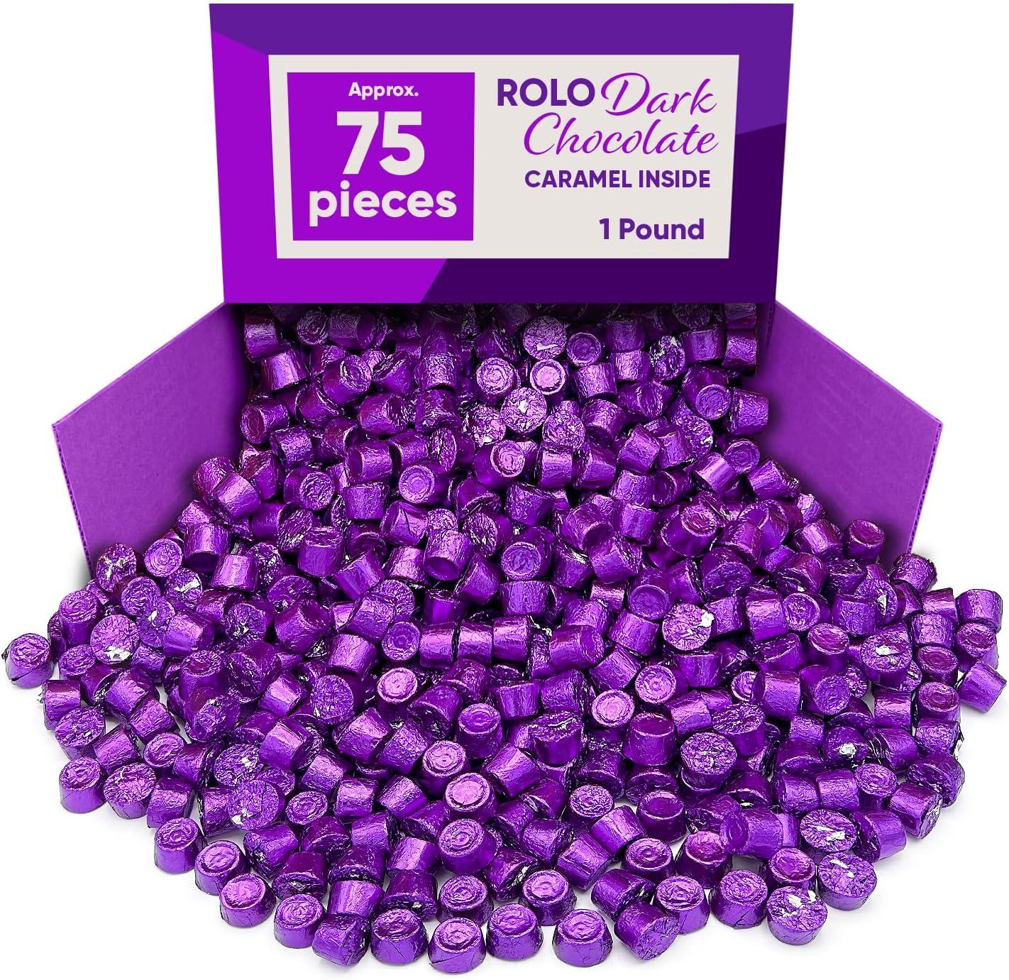 Rolo Dark Chocolate Candy with Caramel Inside 1 Pound