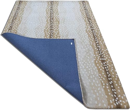 Miniatura 6 de Antelope - Alfombra hecha a mano de lana copetuda con estampado de animales, beige, 3 x 5, 5 x 8, 8 x 10, 9 x 12, 2.5 x 8 (3 pies x 5 pies)