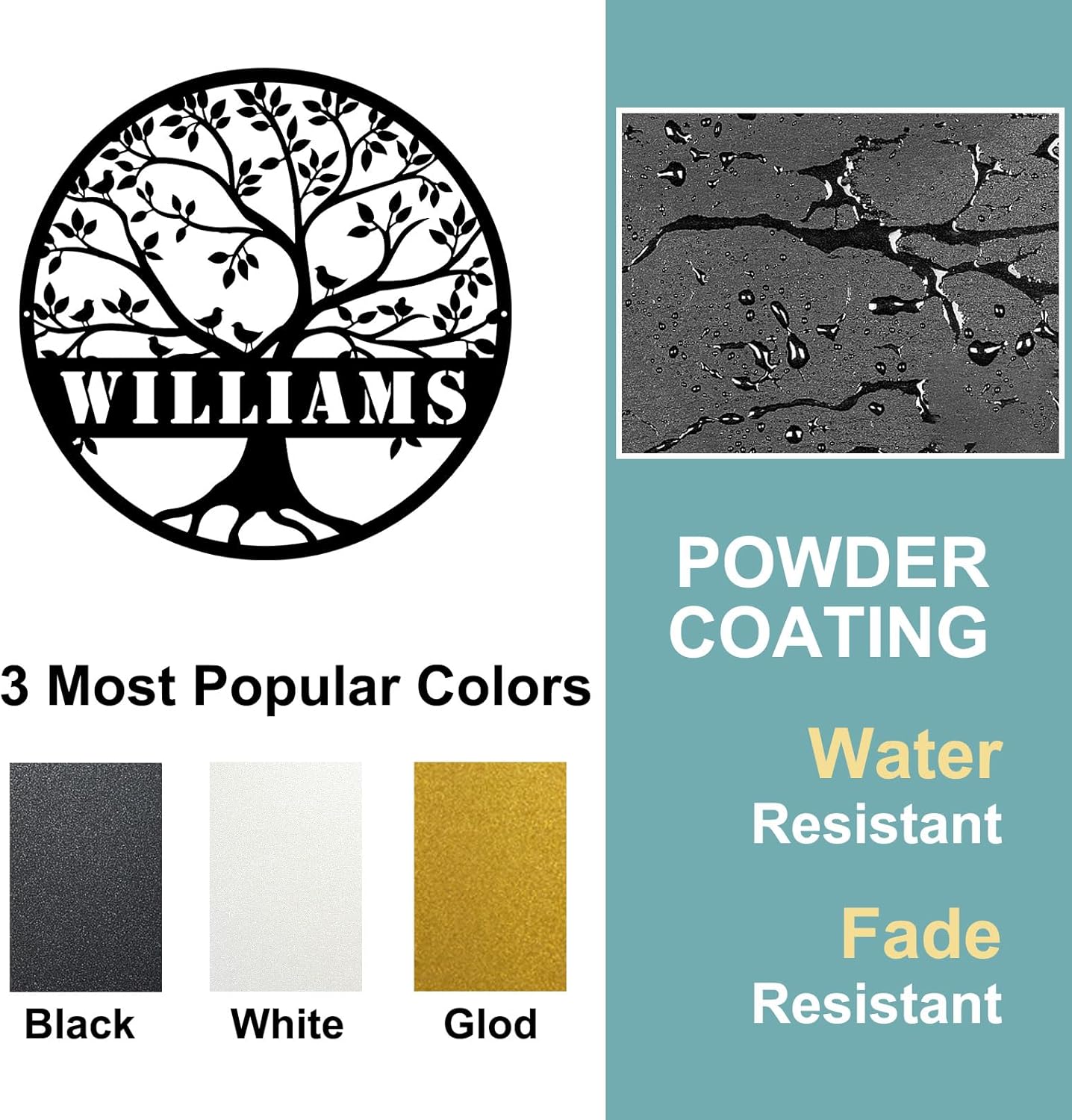 Custom Metal Name Sign, Home Decor House Farmhouse Decor Tree of Life Metal Wall Decor Wedding Gifts Personalized Gifts Couple Gifts Anniversary Gift Wedding Gifts for Couples, YXS07