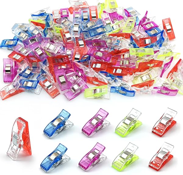 Brelet pinces de couture multicolores, 100 pièces