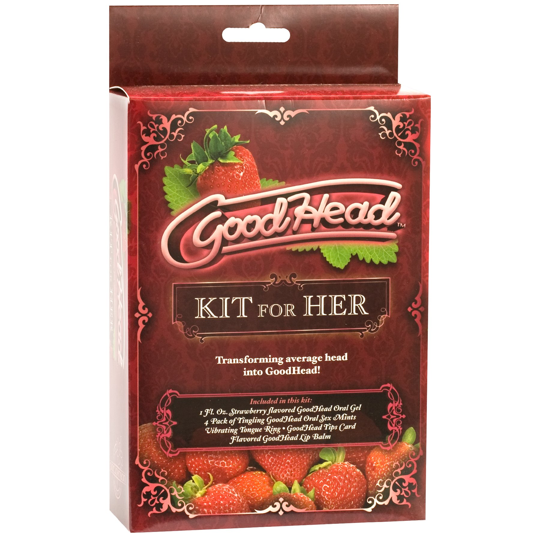 Buy New Set G00dHead Oral Sex Kit for Her Strawberry Provides
