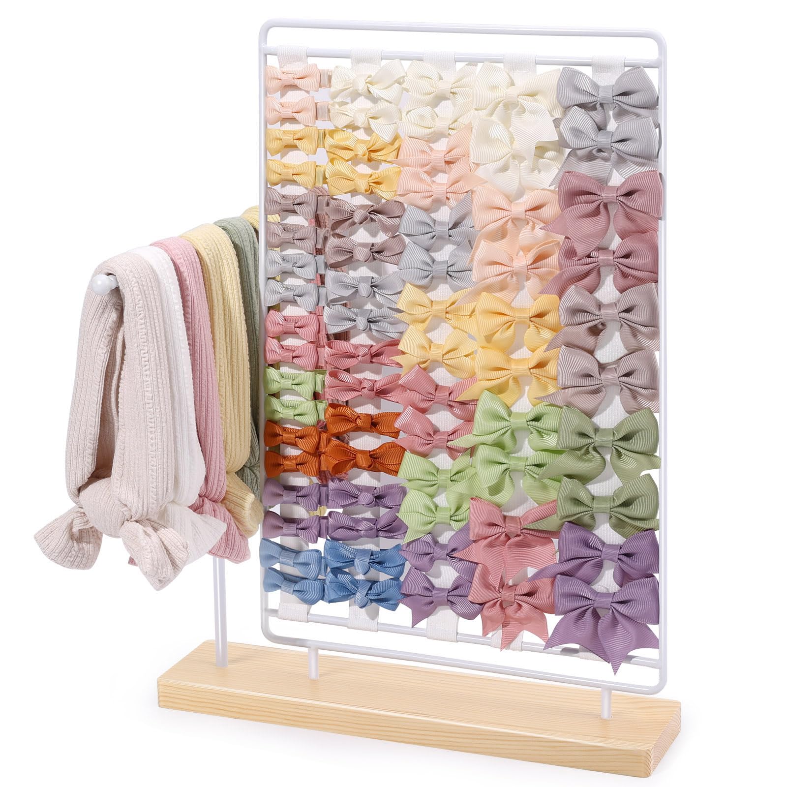 AOFLLU Headband Holder Bow Organizer for Girls Hair Bows Hair Clips Holder Display Stand Baby Headband Hair Accessories